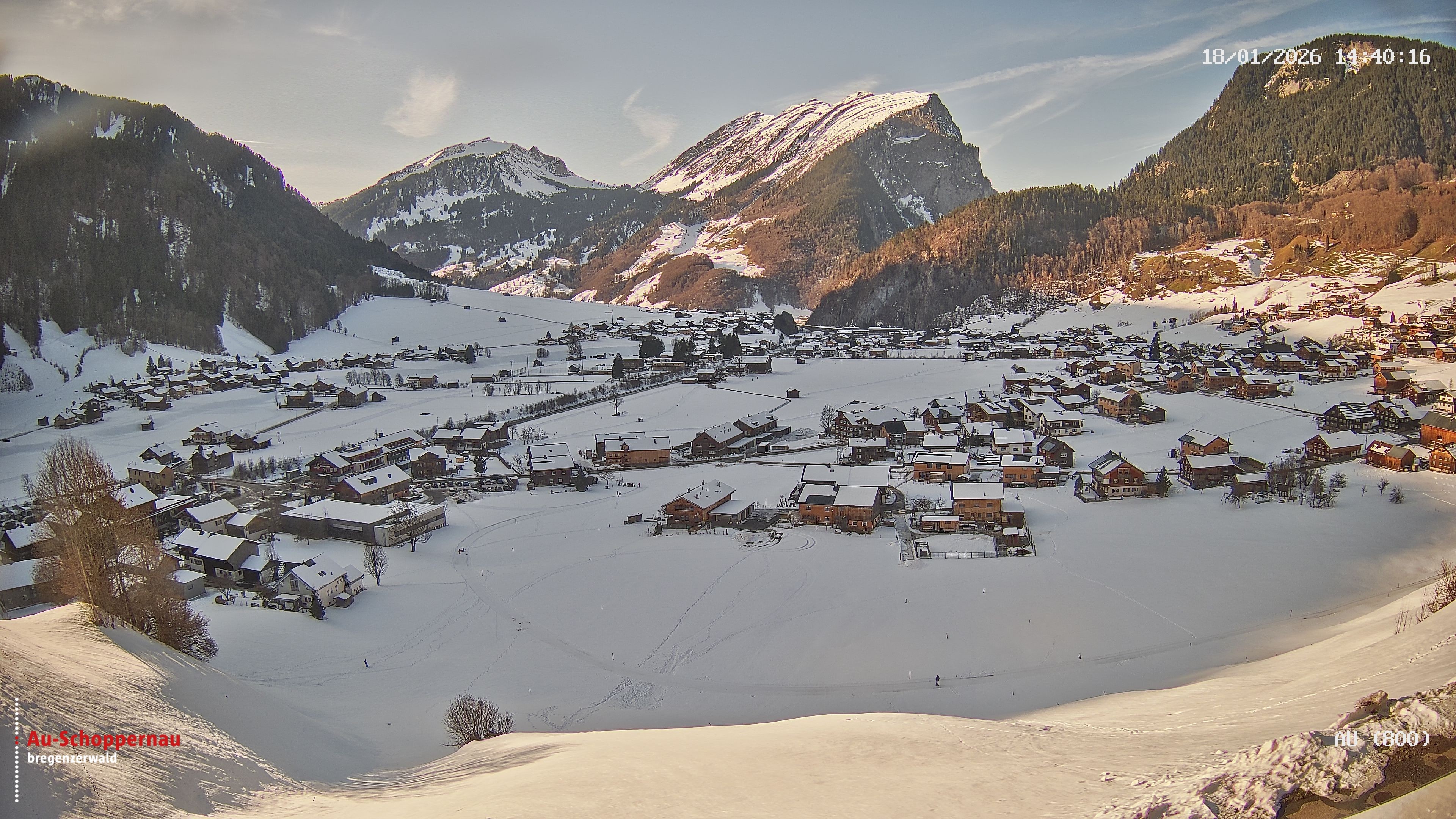 Archiv Foto Webcam Au bei Schoppernau