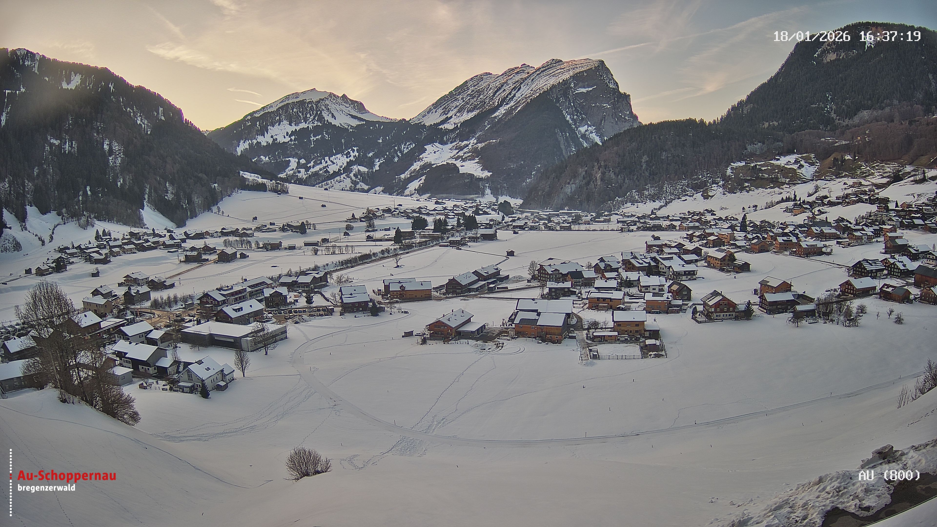 Archiv Foto Webcam Au bei Schoppernau