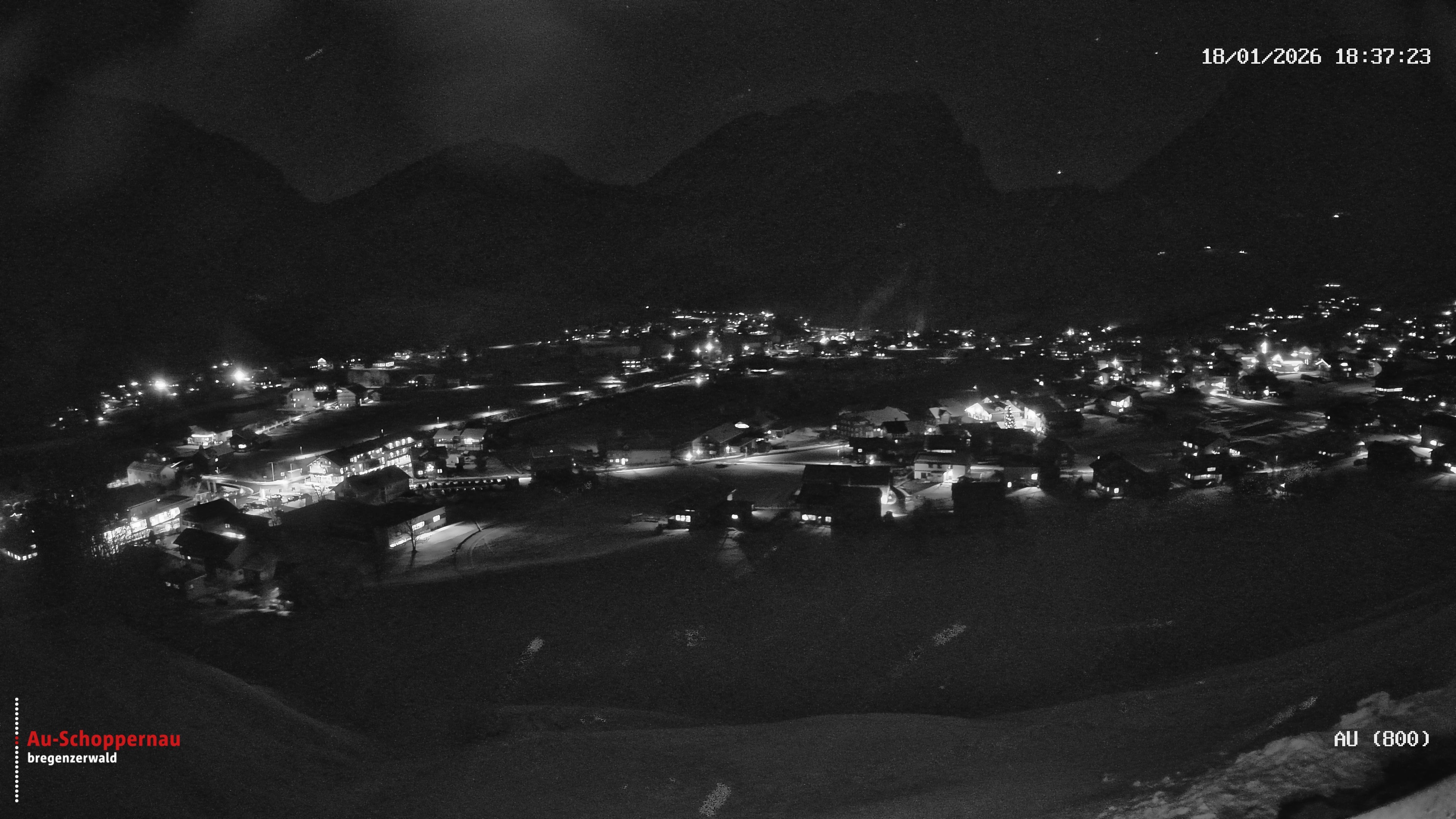 Archiv Foto Webcam Au bei Schoppernau