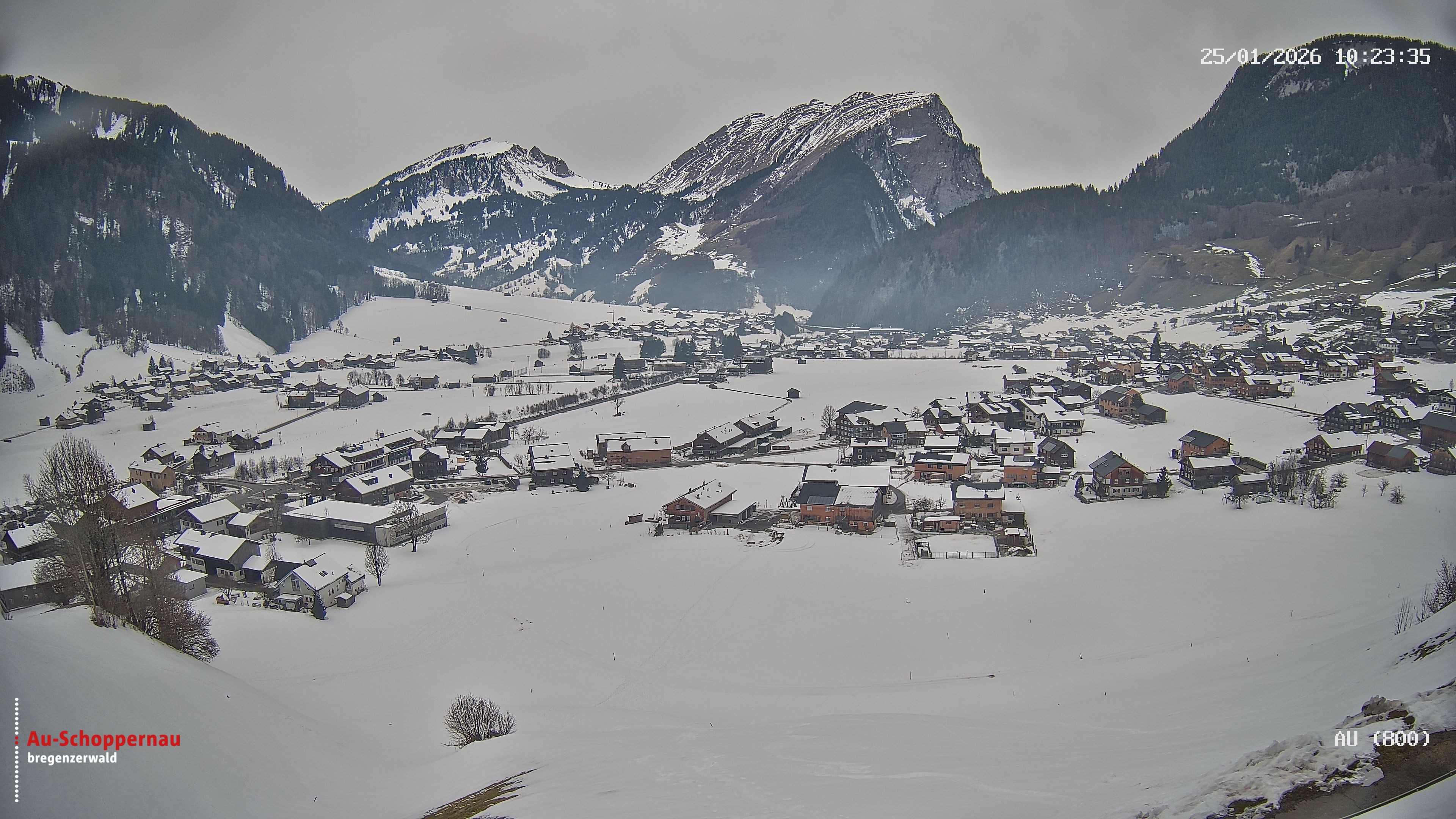 Archiv Foto Webcam Au bei Schoppernau
