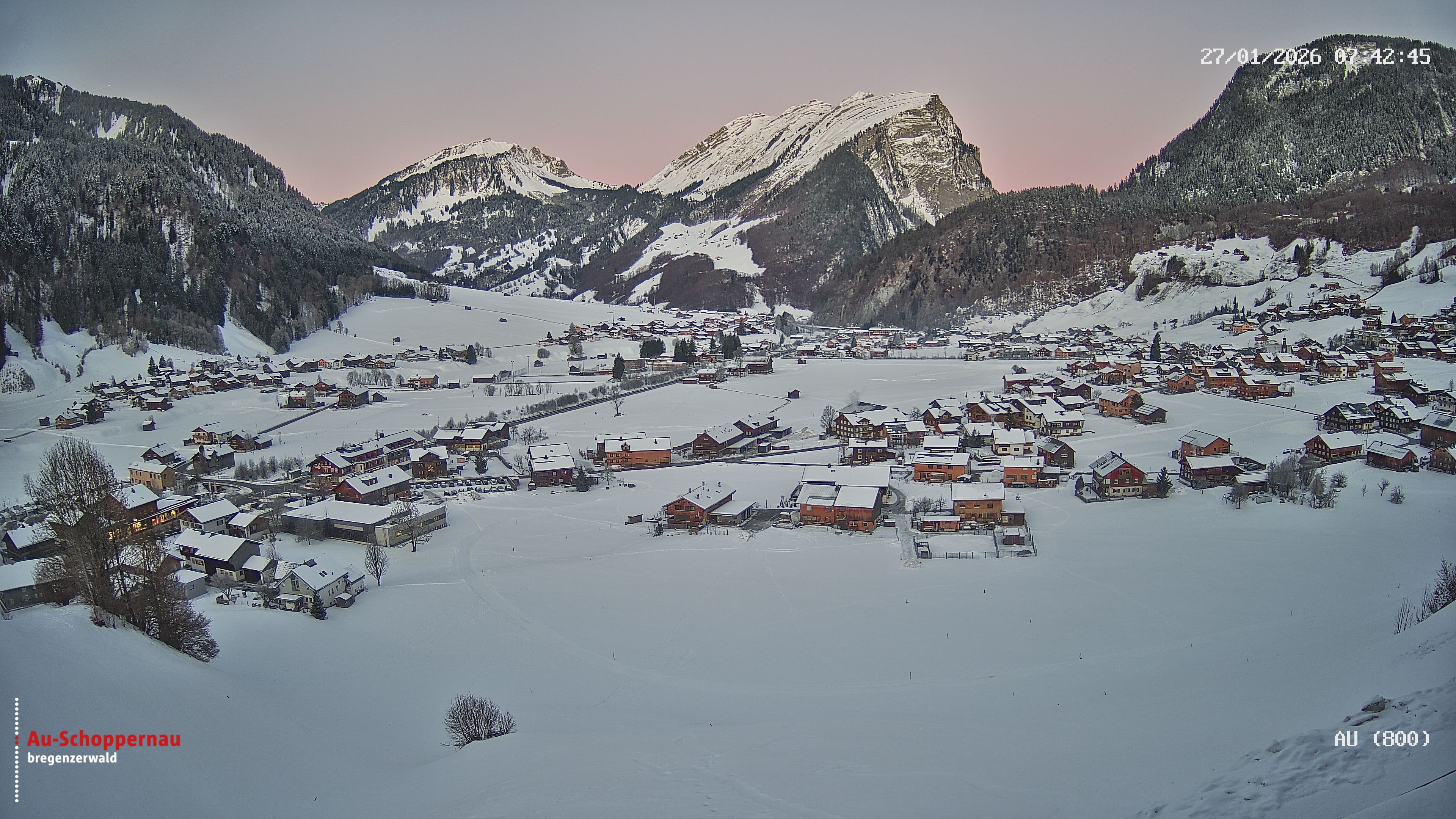 Archiv Foto Webcam Au bei Schoppernau
