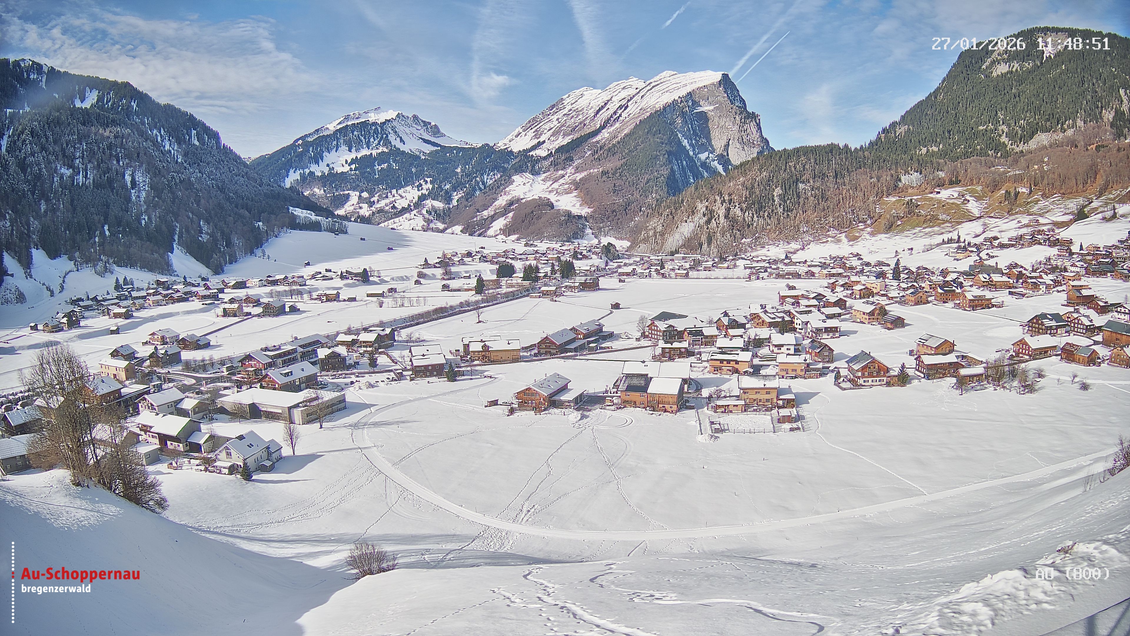 Archiv Foto Webcam Au bei Schoppernau