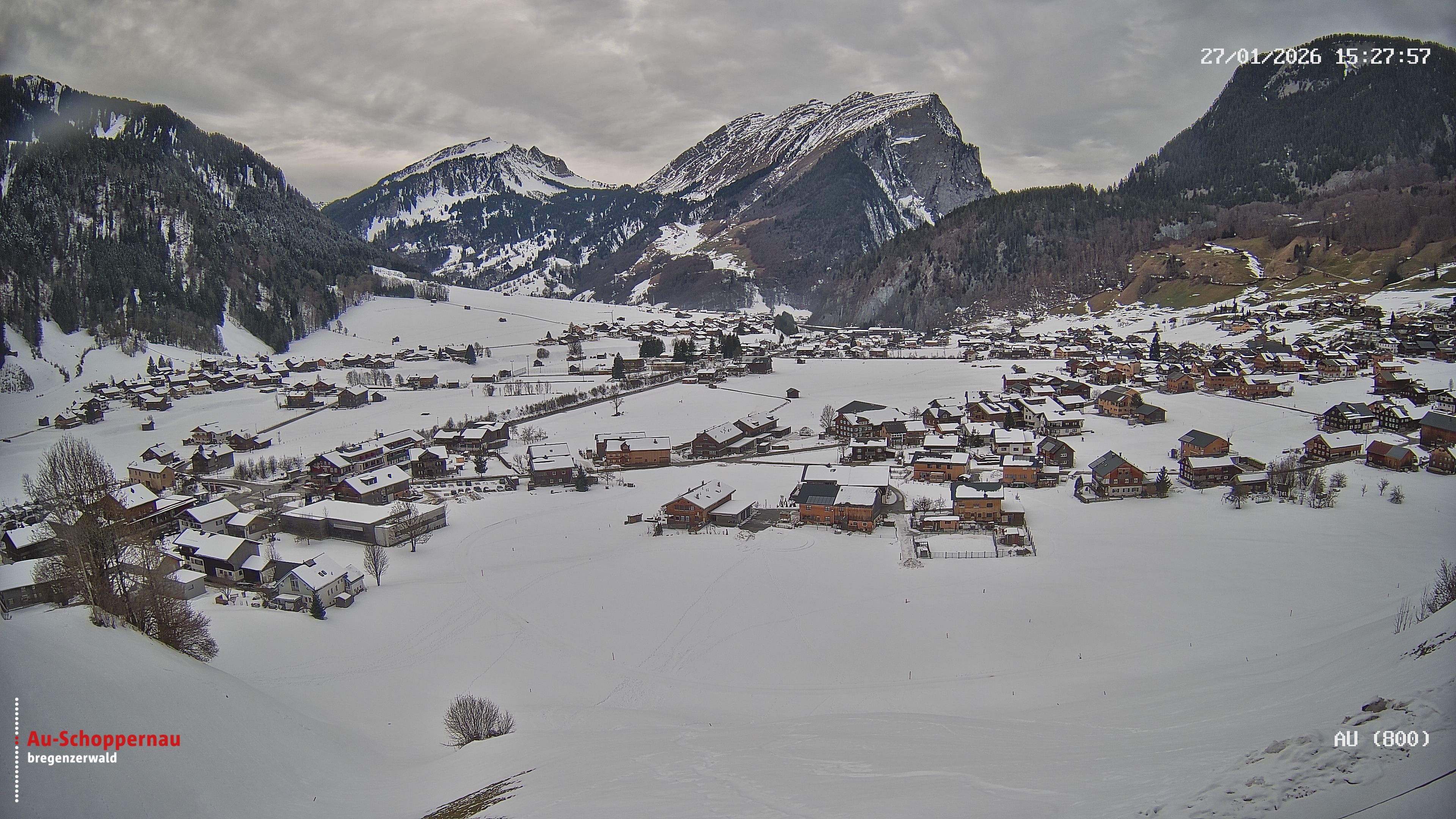 Archiv Foto Webcam Au bei Schoppernau
