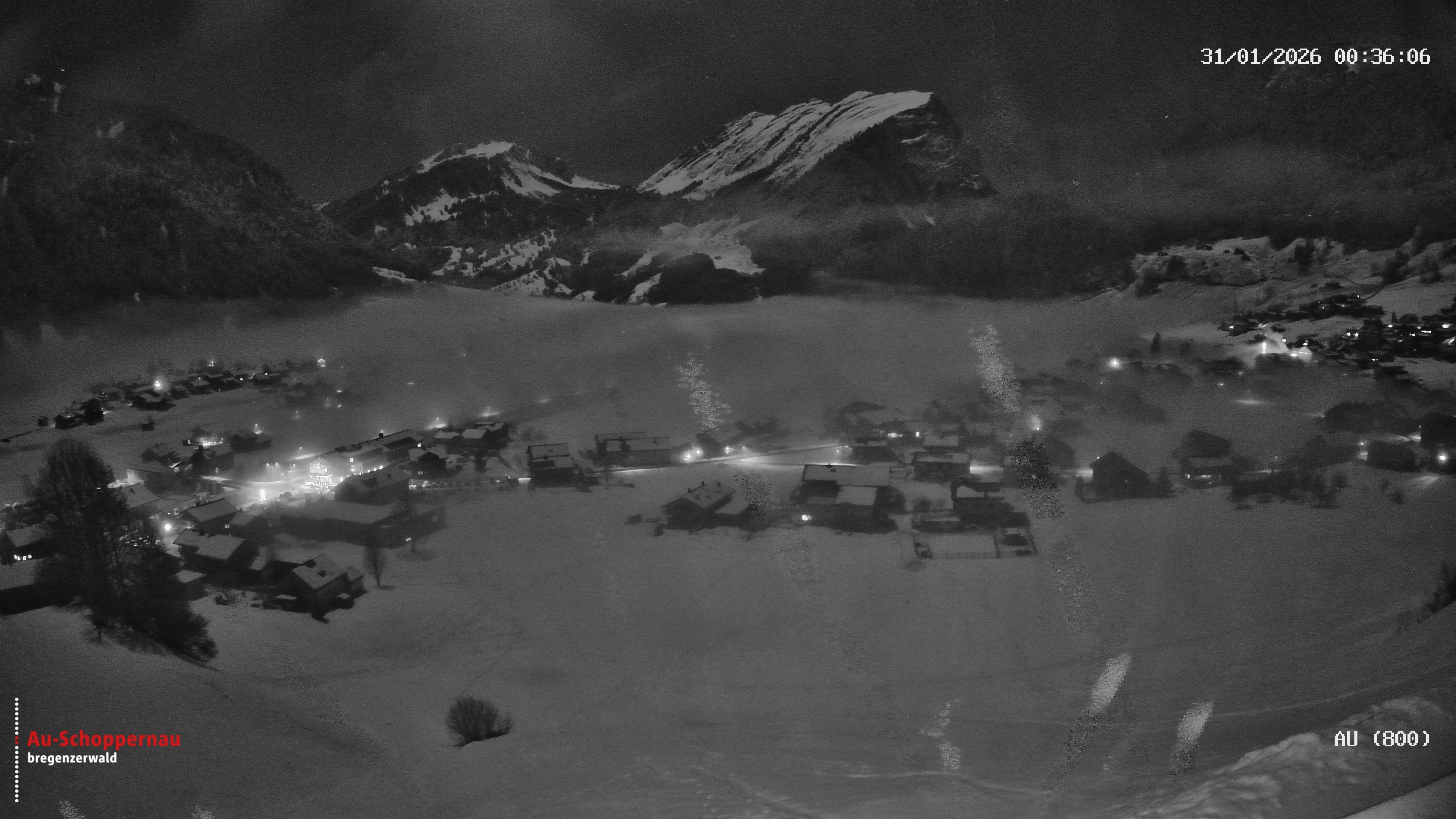 Archiv Foto Webcam Au bei Schoppernau