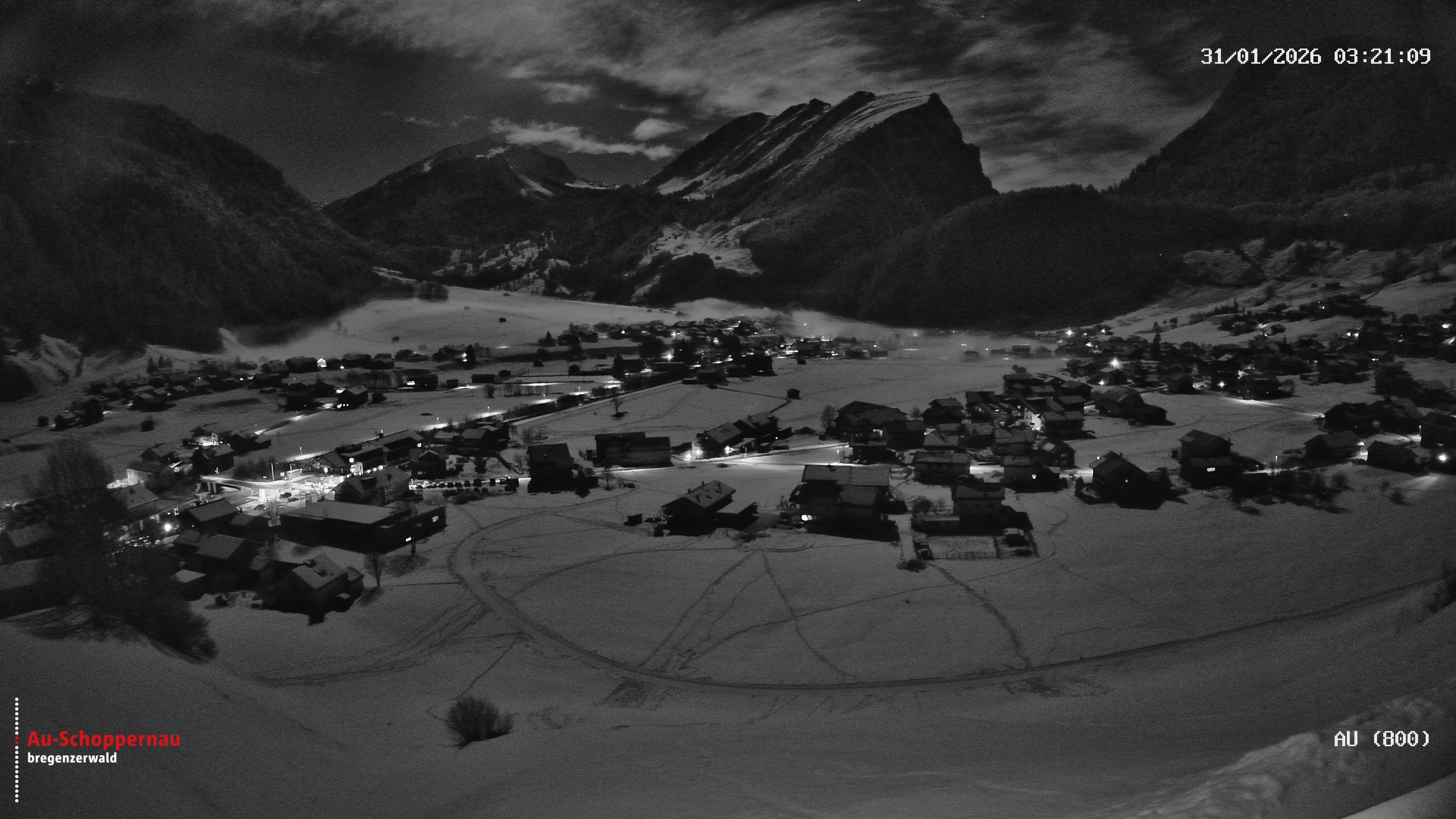 Archiv Foto Webcam Au bei Schoppernau