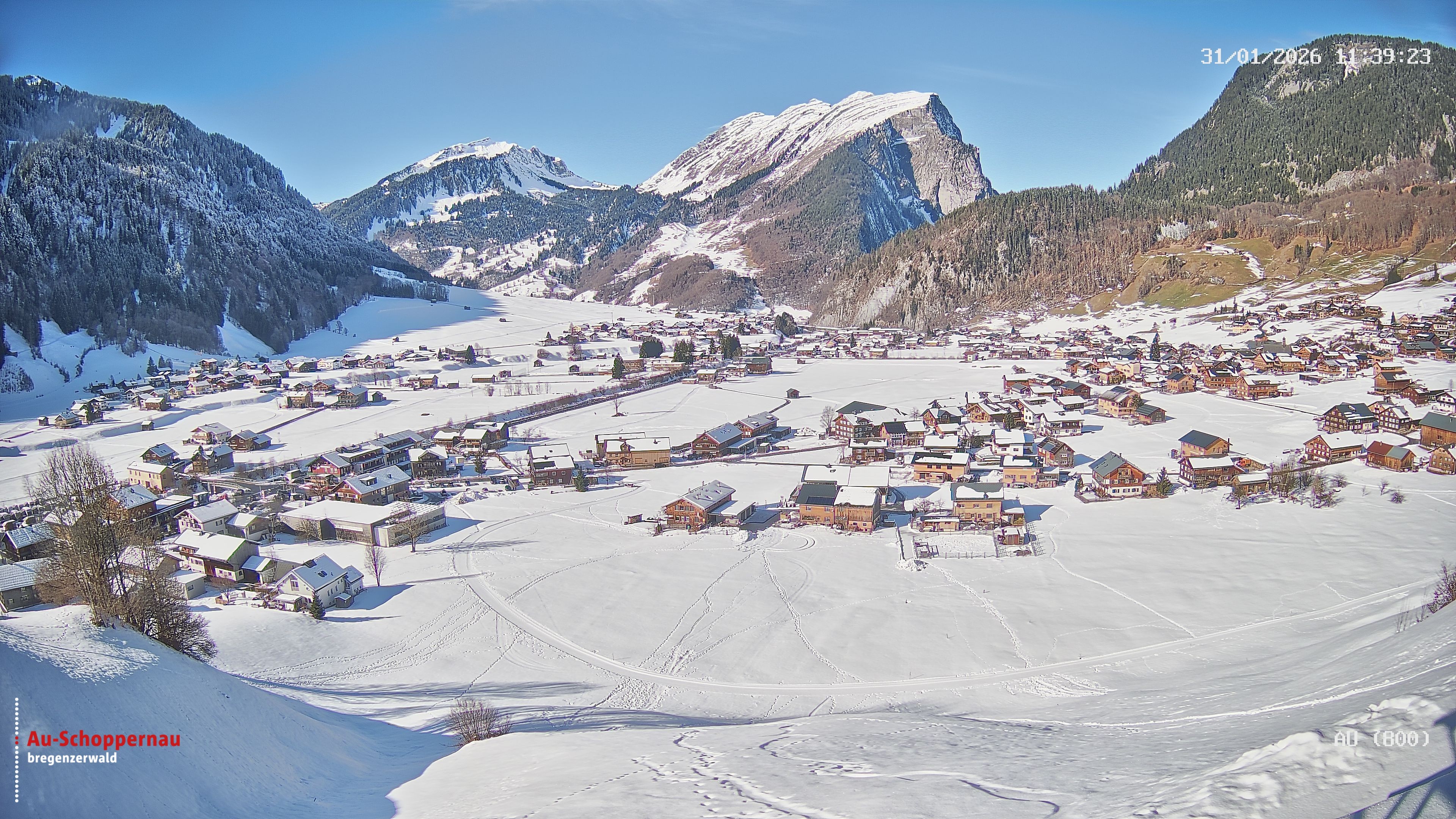 Archiv Foto Webcam Au bei Schoppernau