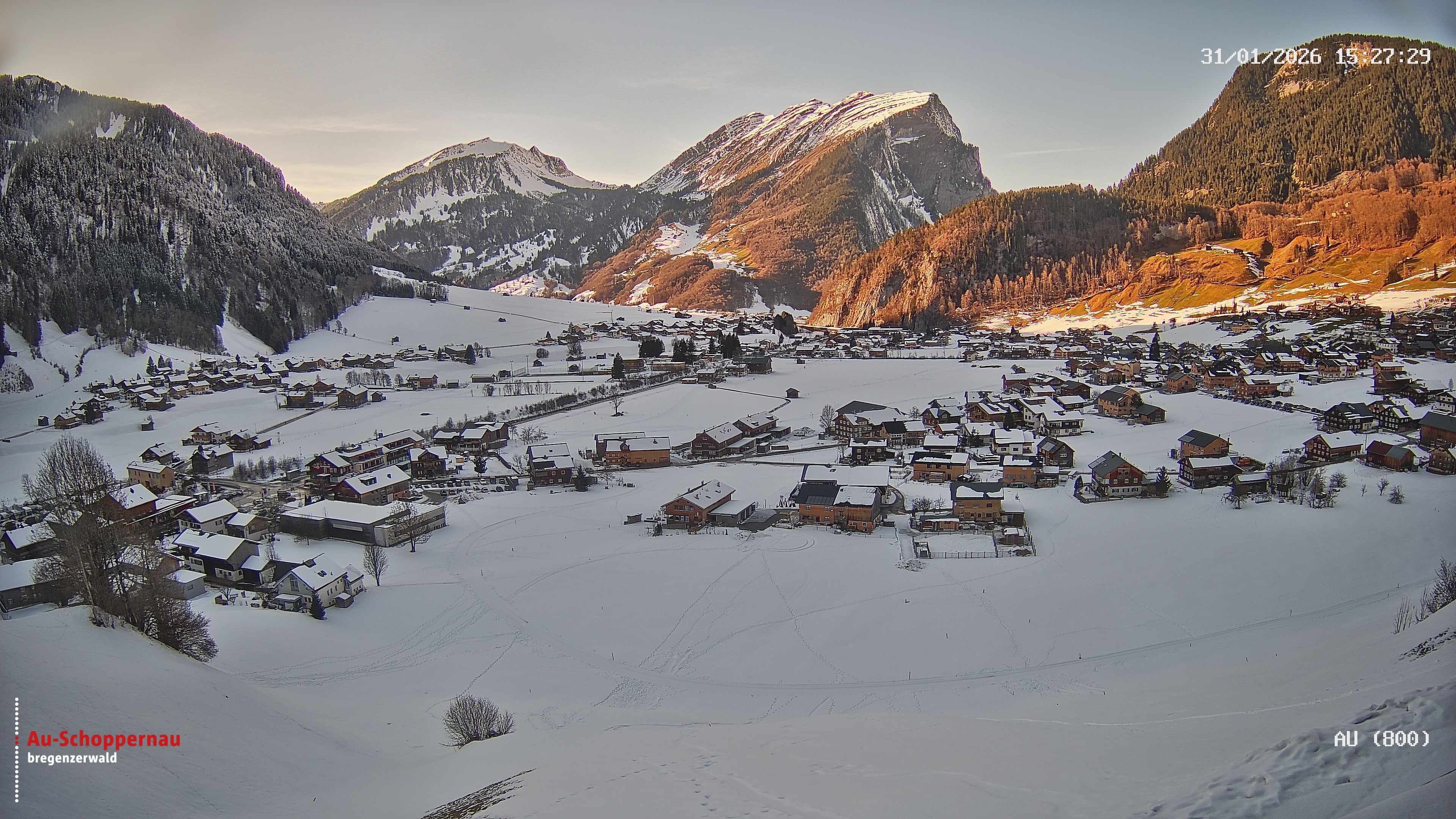 Archiv Foto Webcam Au bei Schoppernau