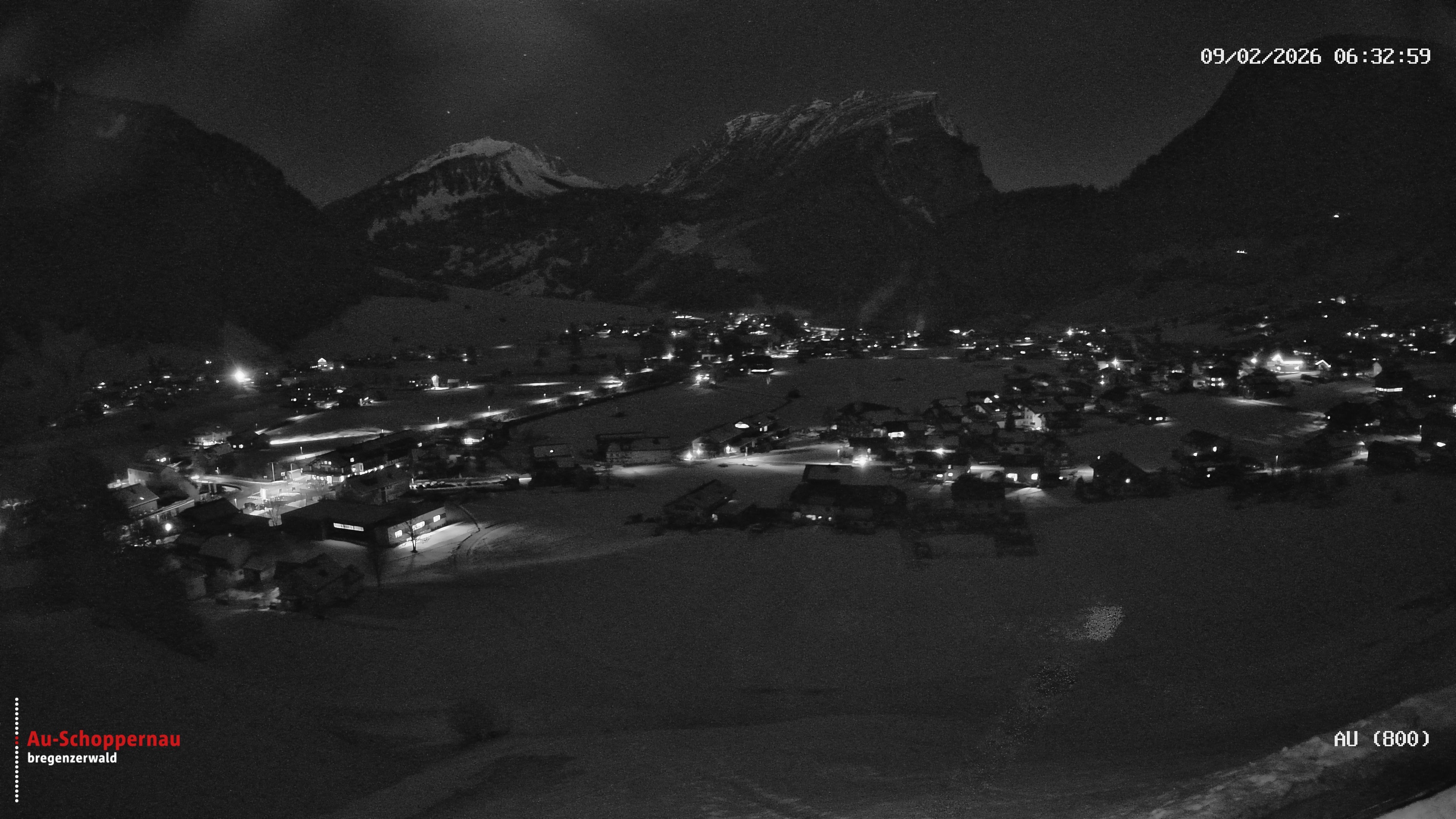 Archiv Foto Webcam Au bei Schoppernau
