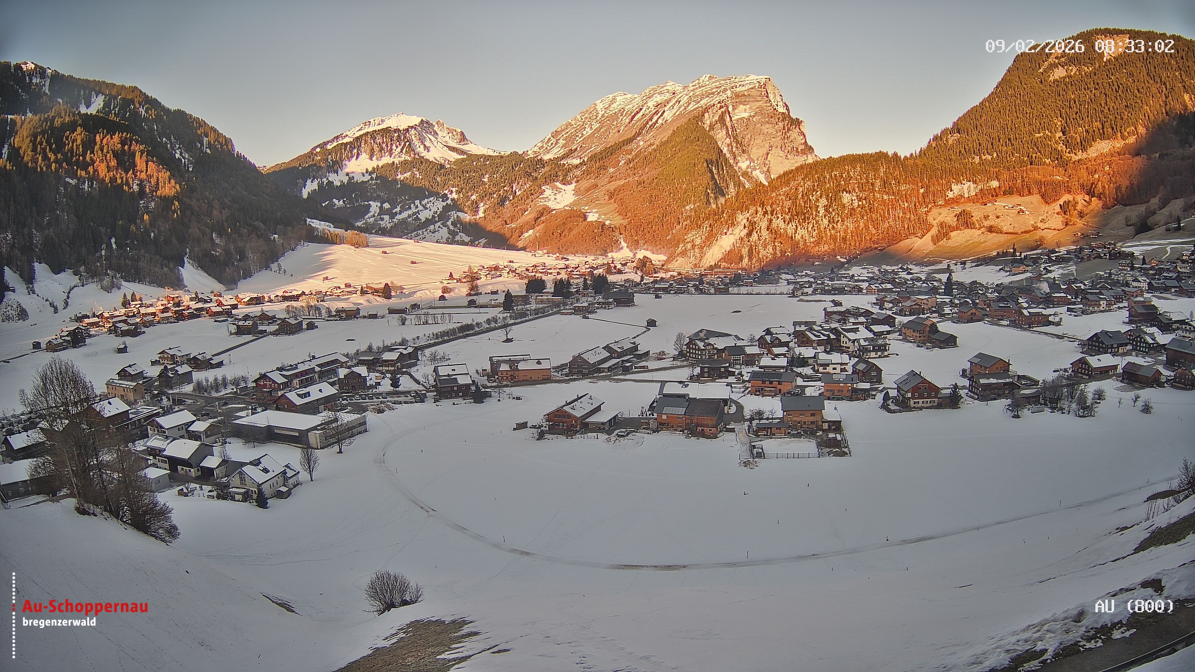 Archiv Foto Webcam Au bei Schoppernau