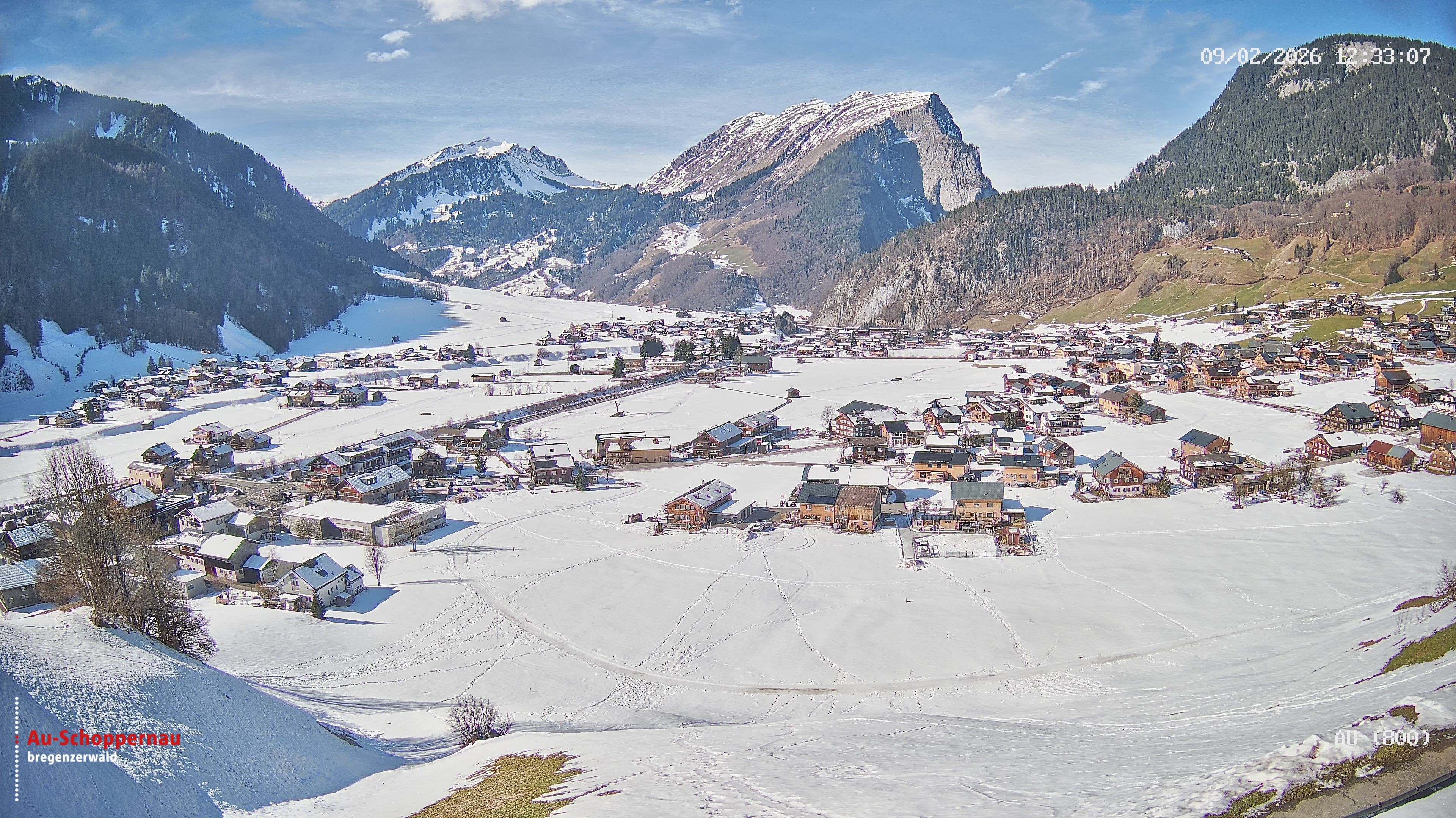 Archiv Foto Webcam Au bei Schoppernau