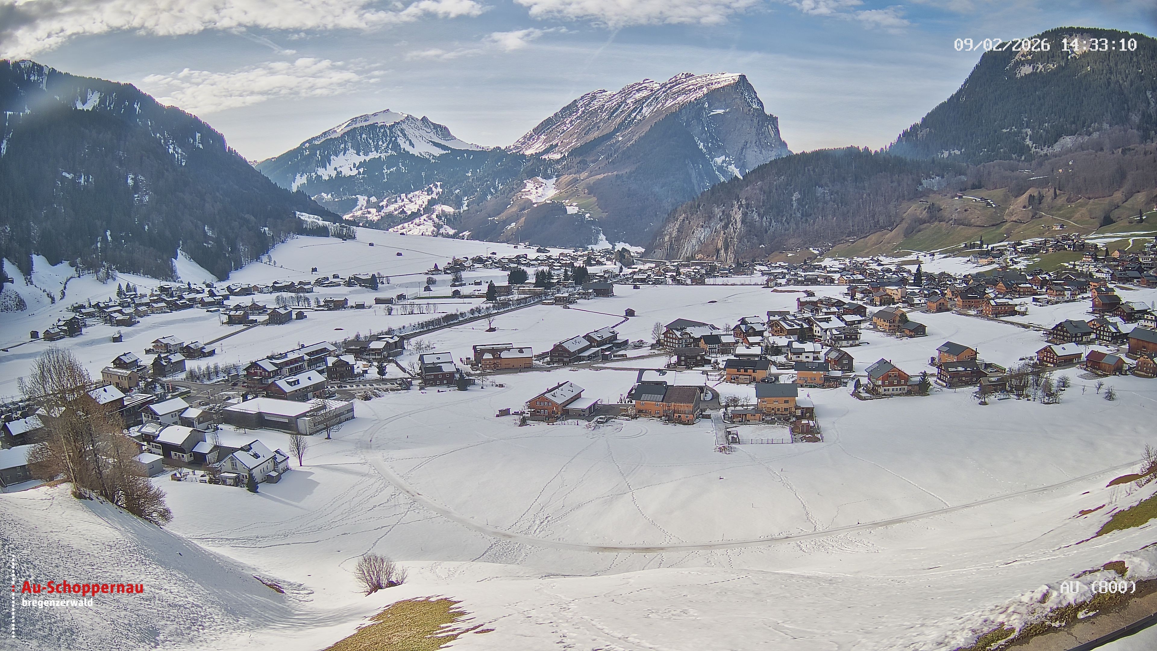 Archiv Foto Webcam Au bei Schoppernau