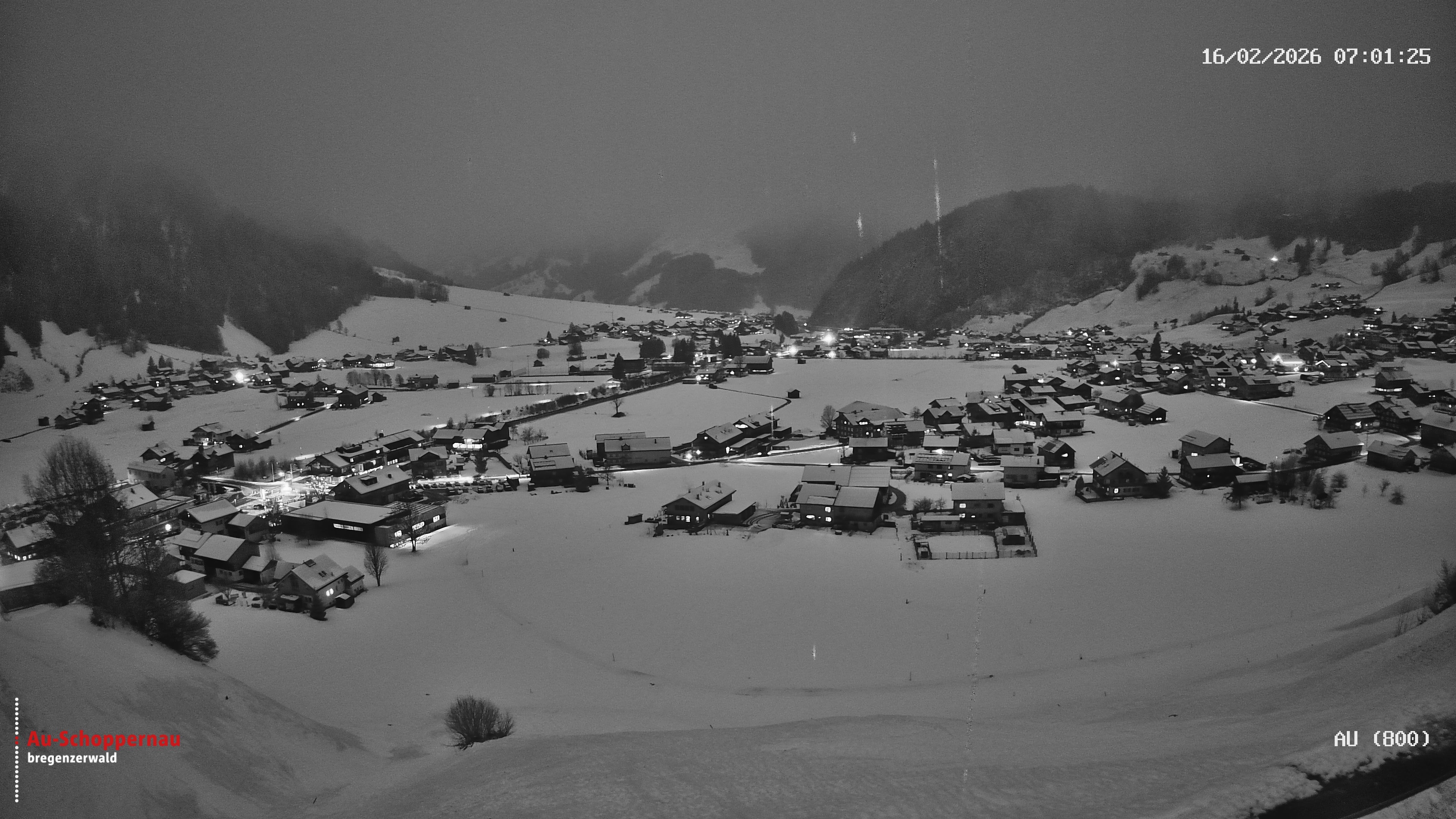 Archiv Foto Webcam Au bei Schoppernau