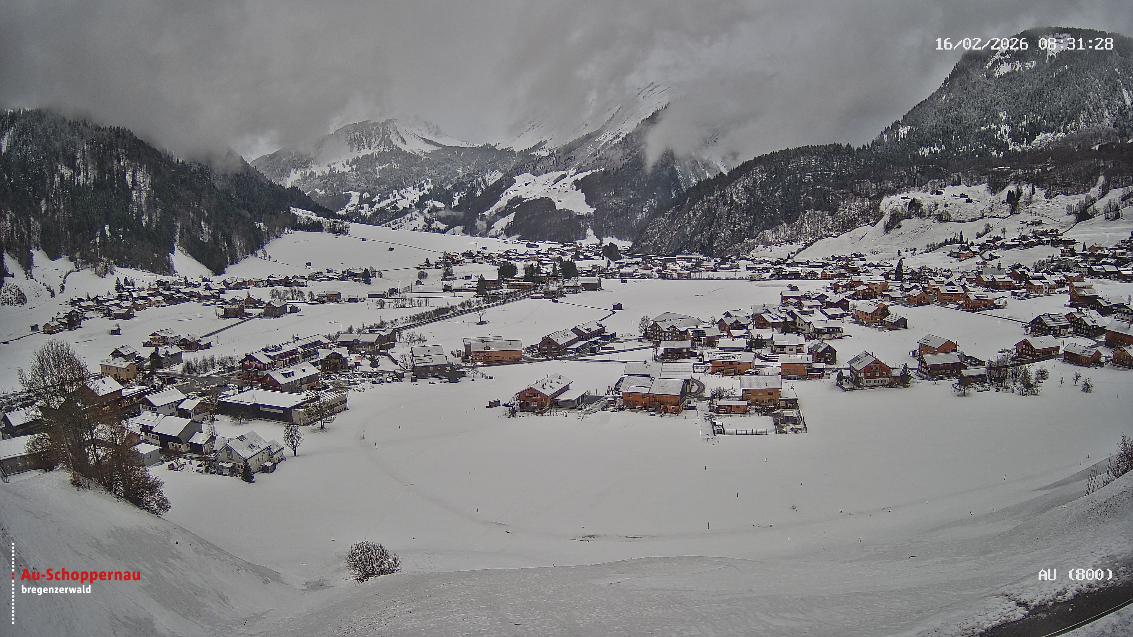 Archiv Foto Webcam Au bei Schoppernau