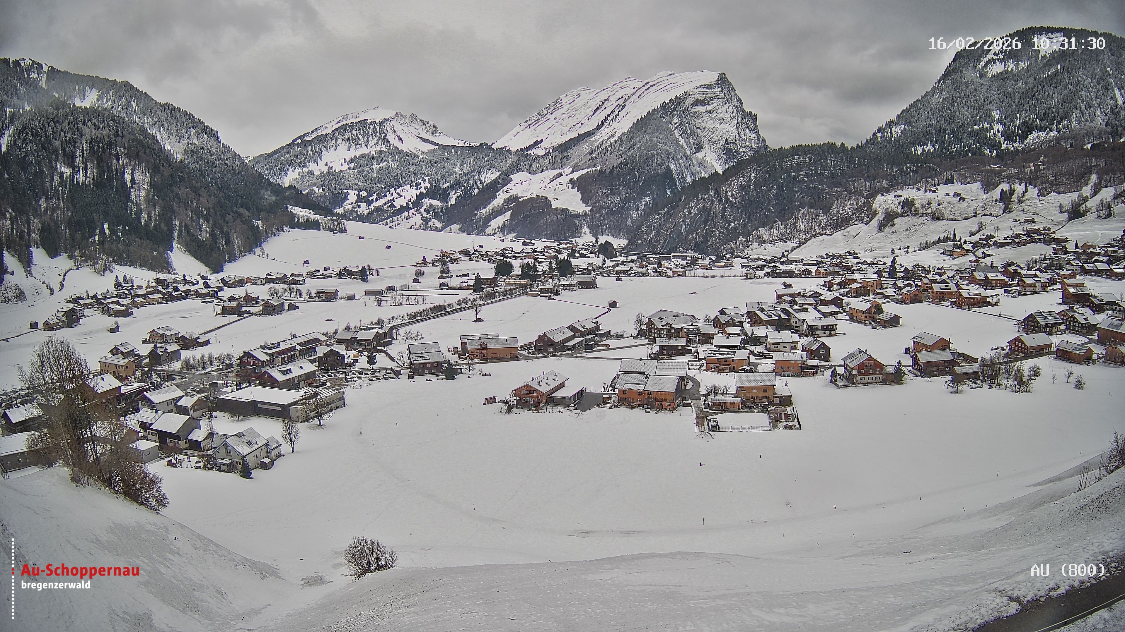 Archiv Foto Webcam Au bei Schoppernau