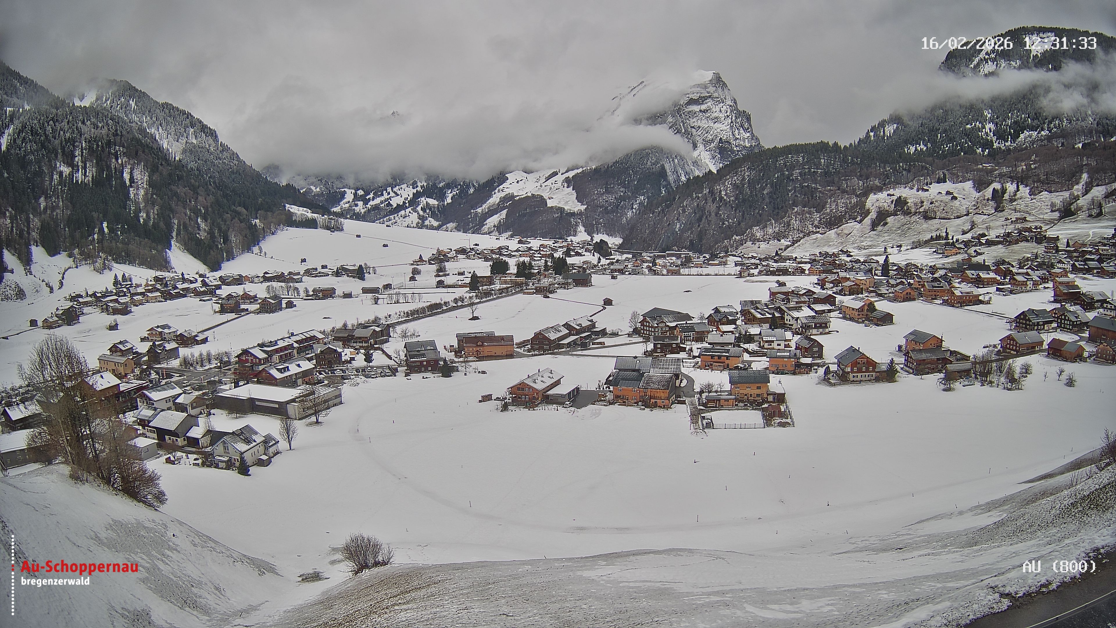 Archiv Foto Webcam Au bei Schoppernau