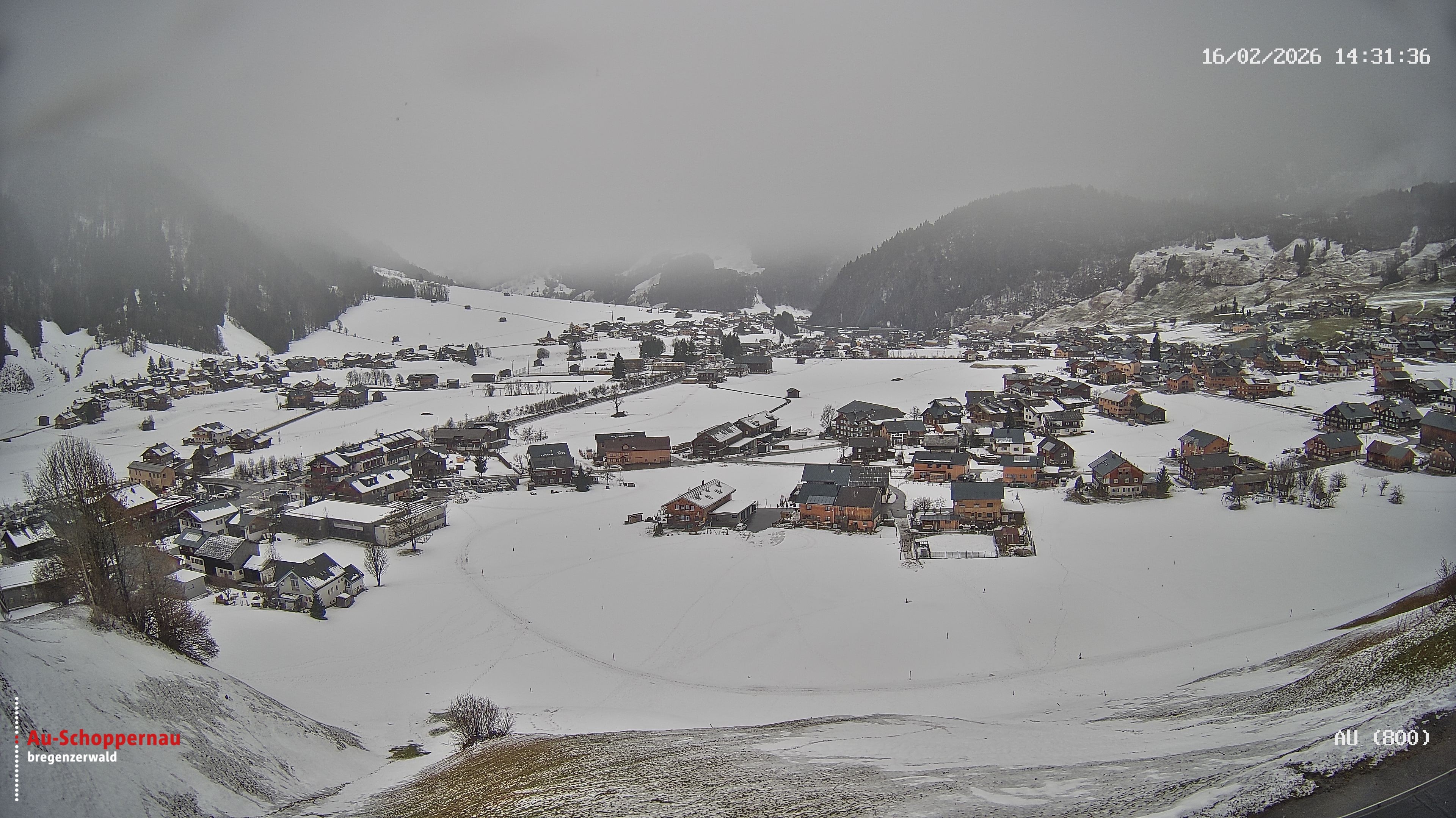 Archiv Foto Webcam Au bei Schoppernau
