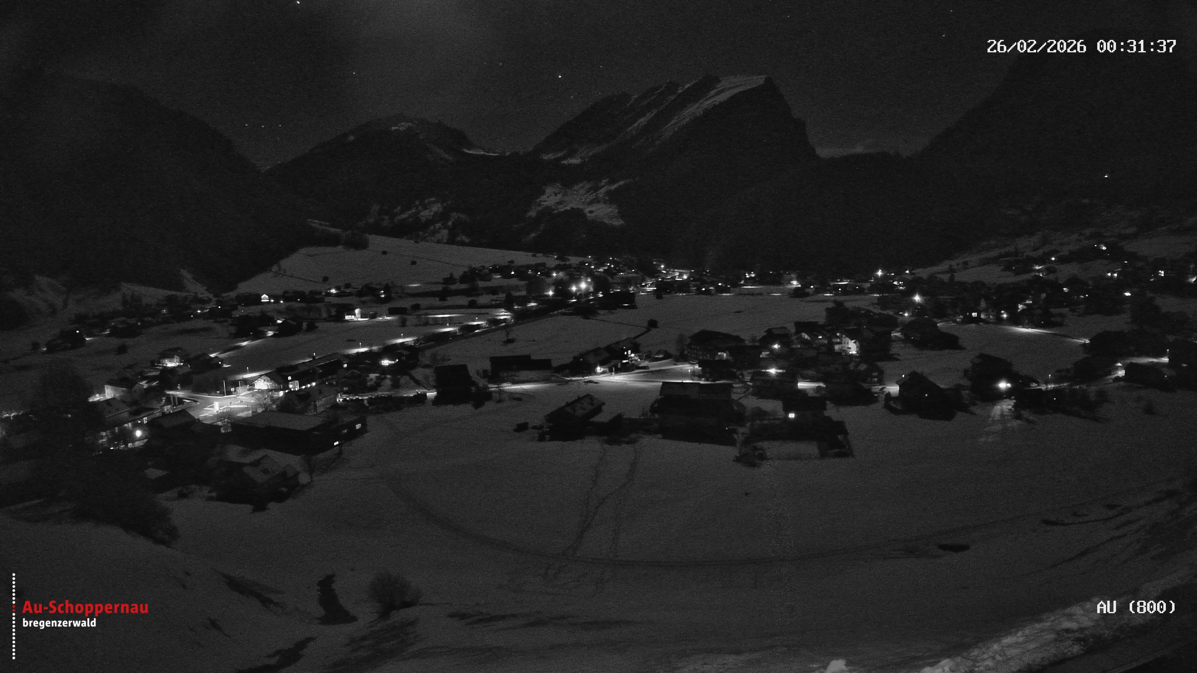 Archived image Webcam Au near Schoppernau