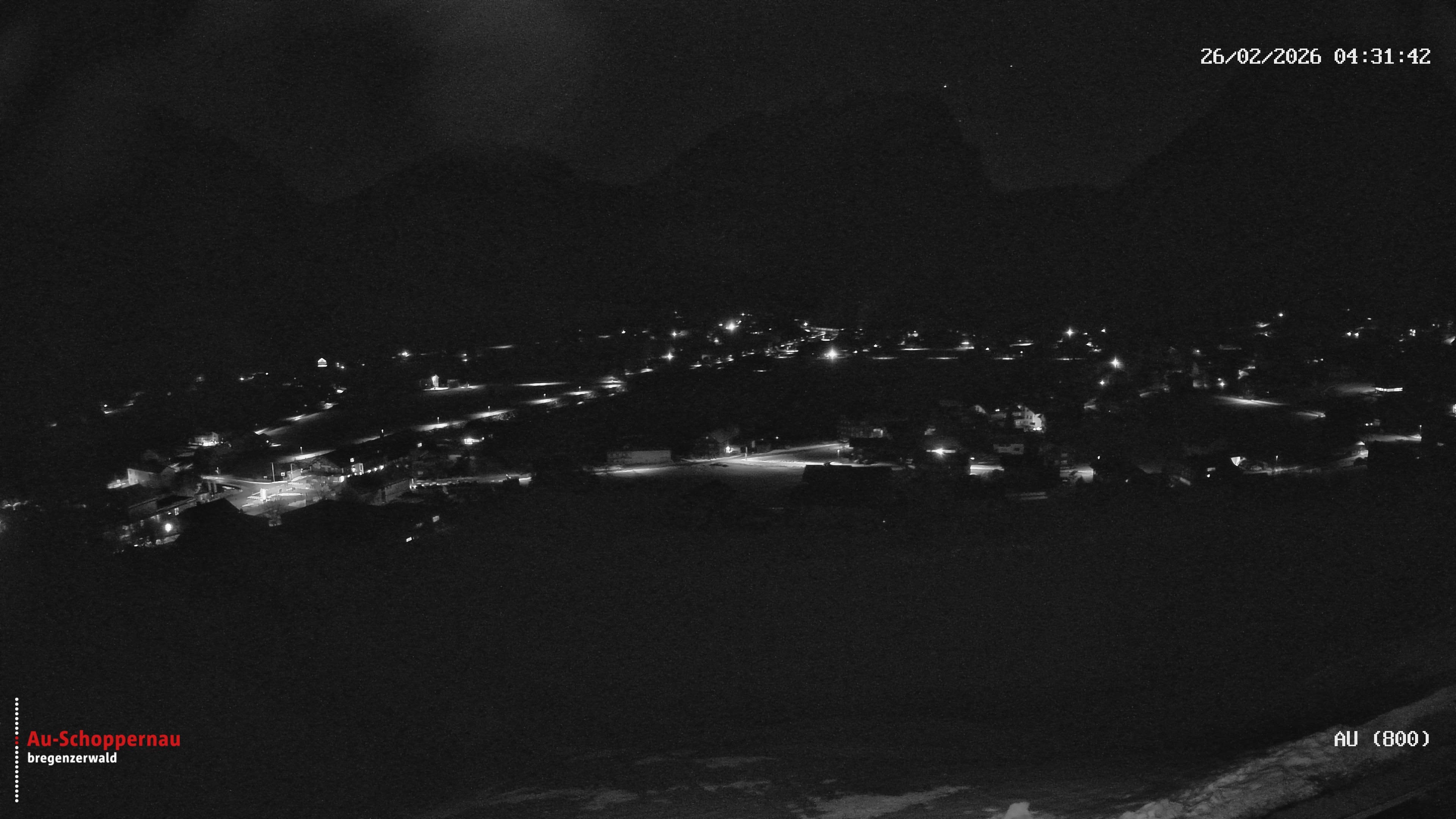 Archived image Webcam Au near Schoppernau