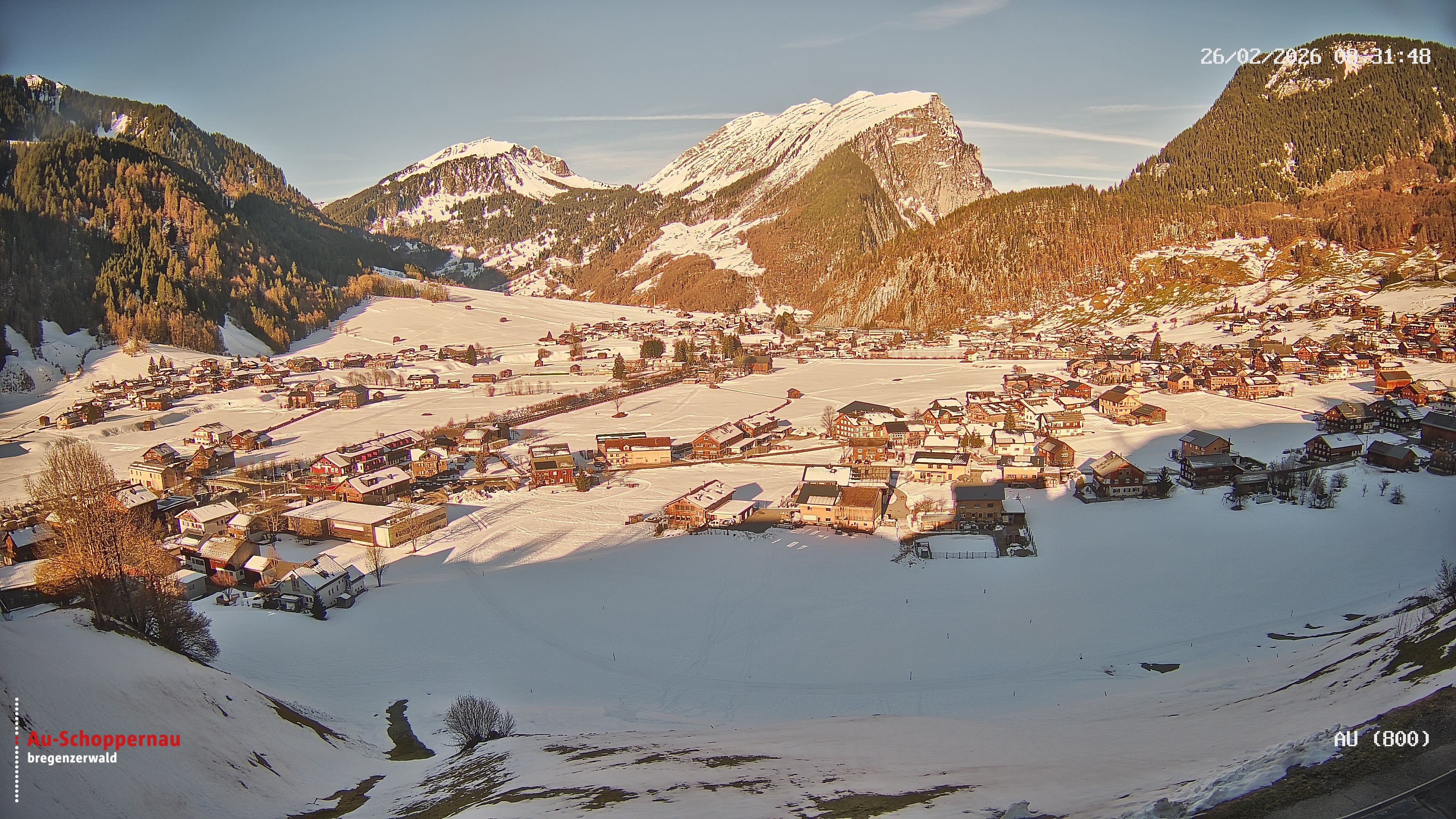 Archived image Webcam Au near Schoppernau