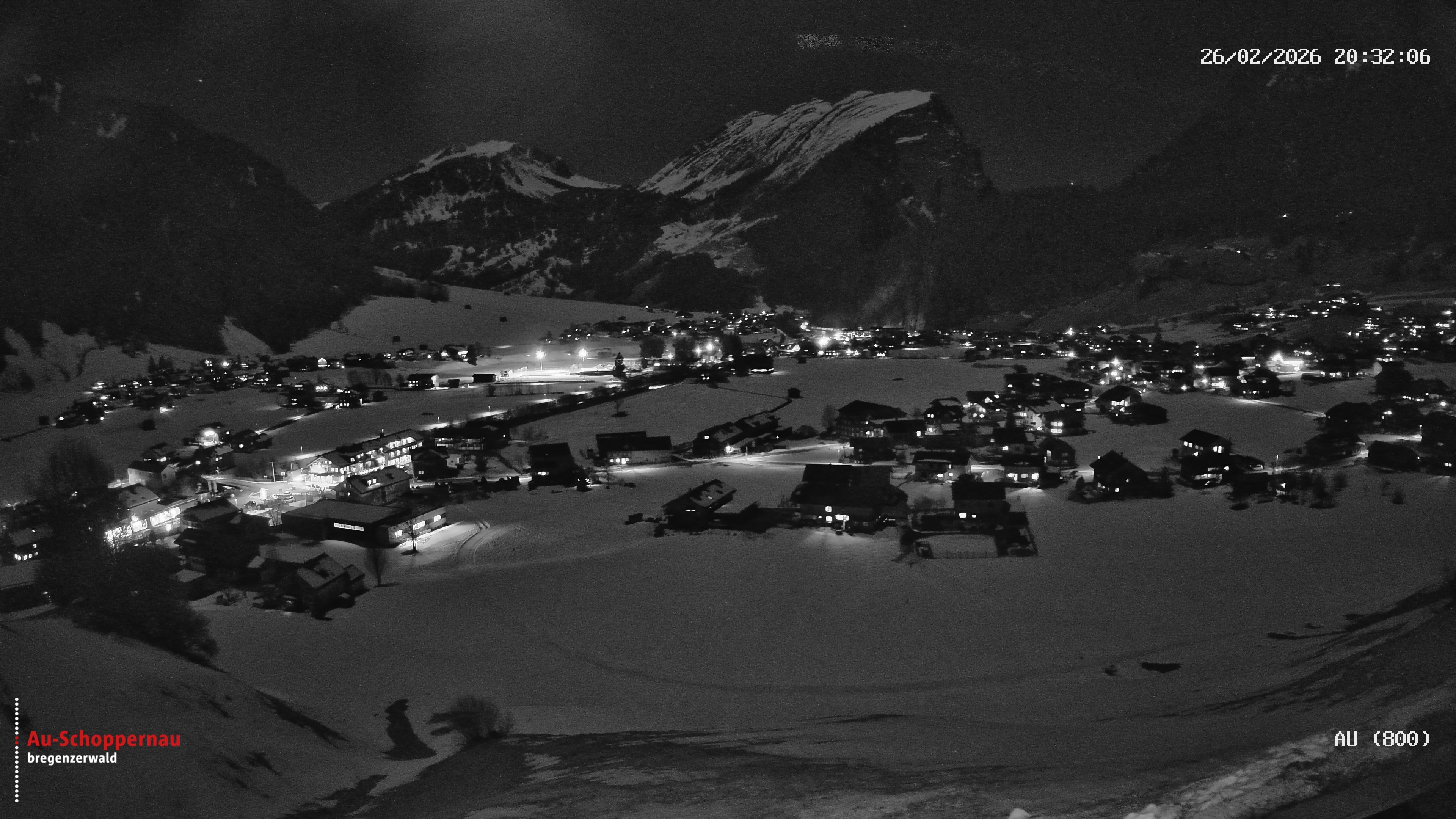 Archived image Webcam Au near Schoppernau