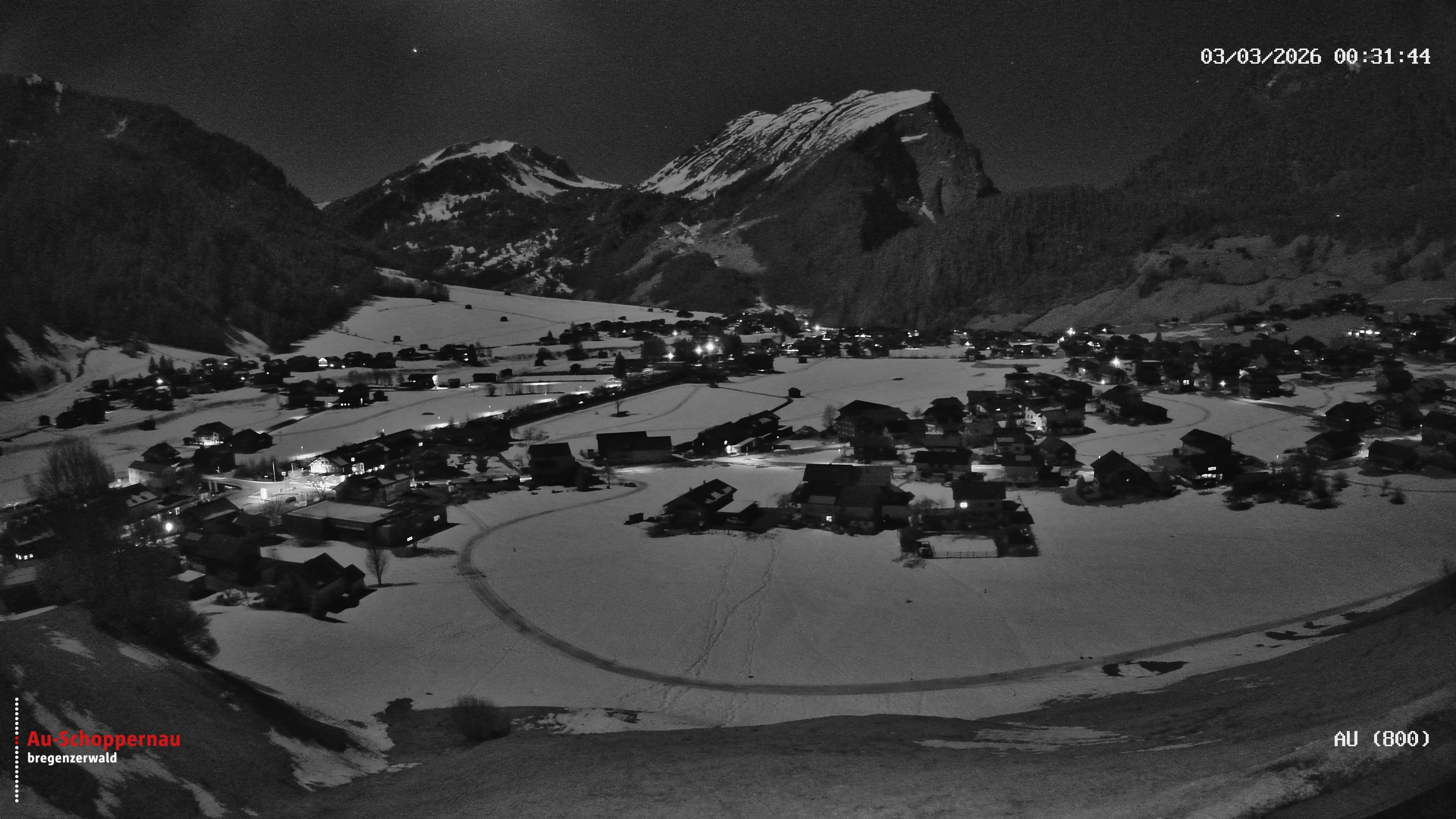 Archiv Foto Webcam Au bei Schoppernau