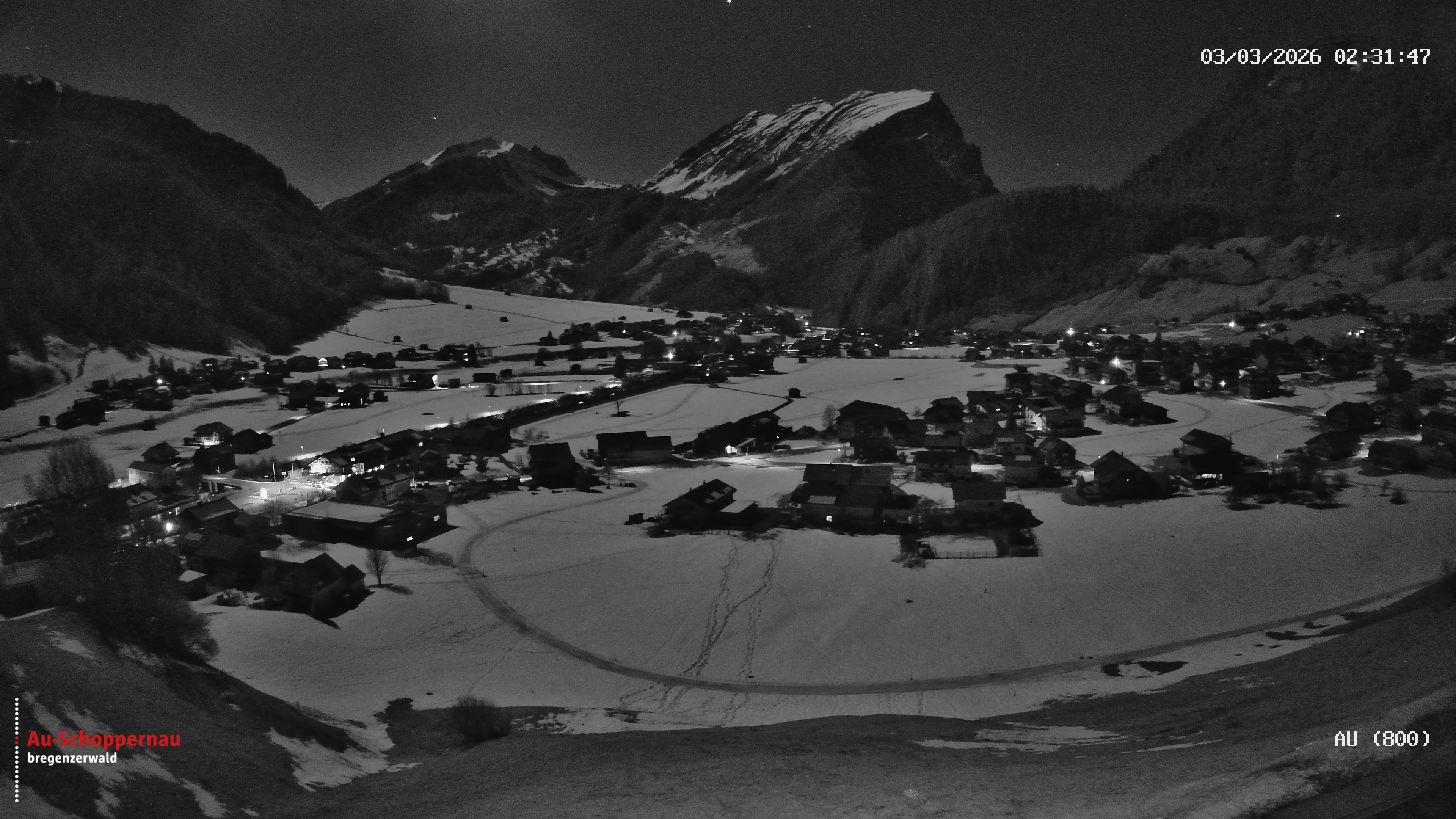 Archiv Foto Webcam Au bei Schoppernau