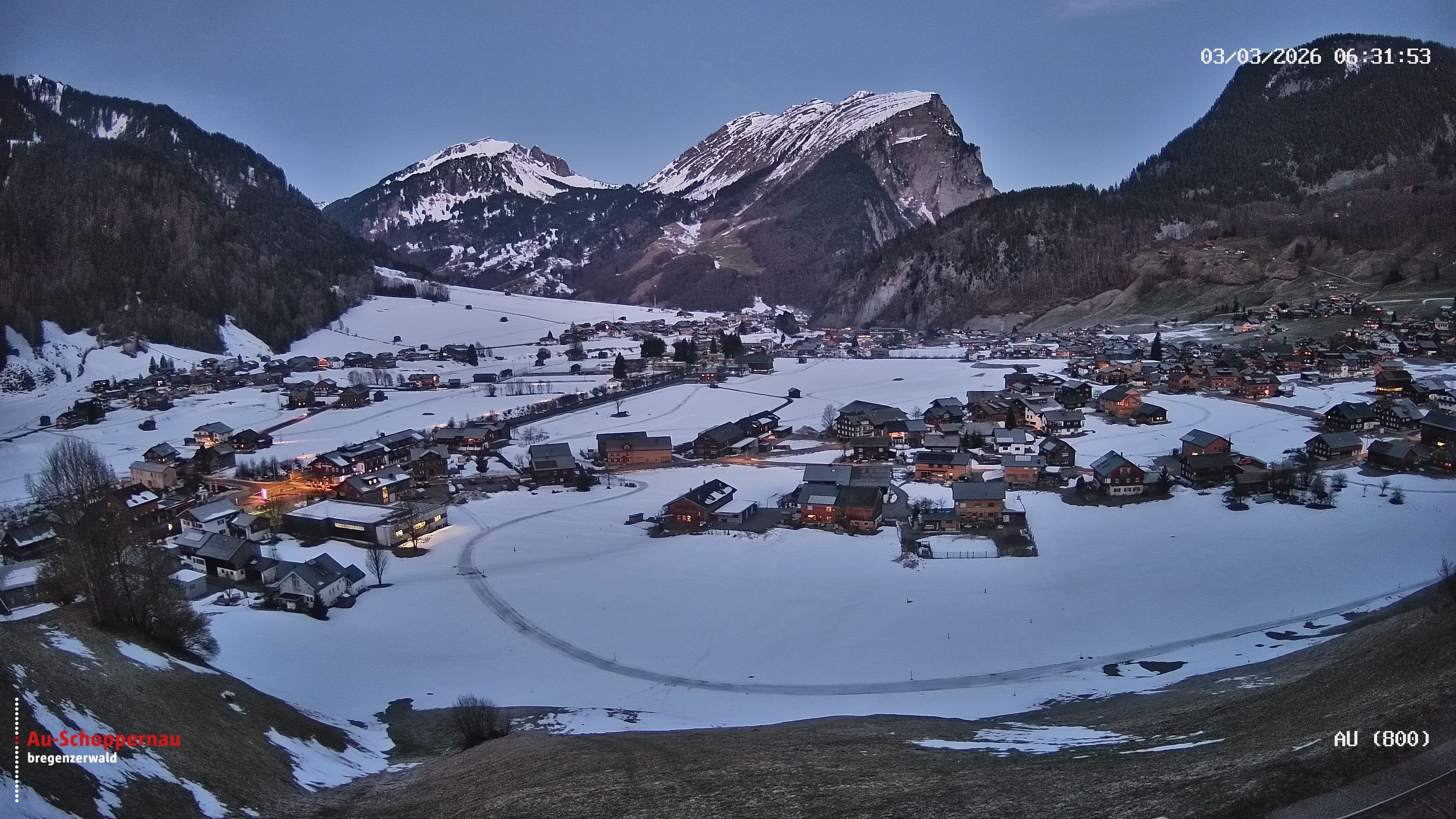 Archiv Foto Webcam Au bei Schoppernau