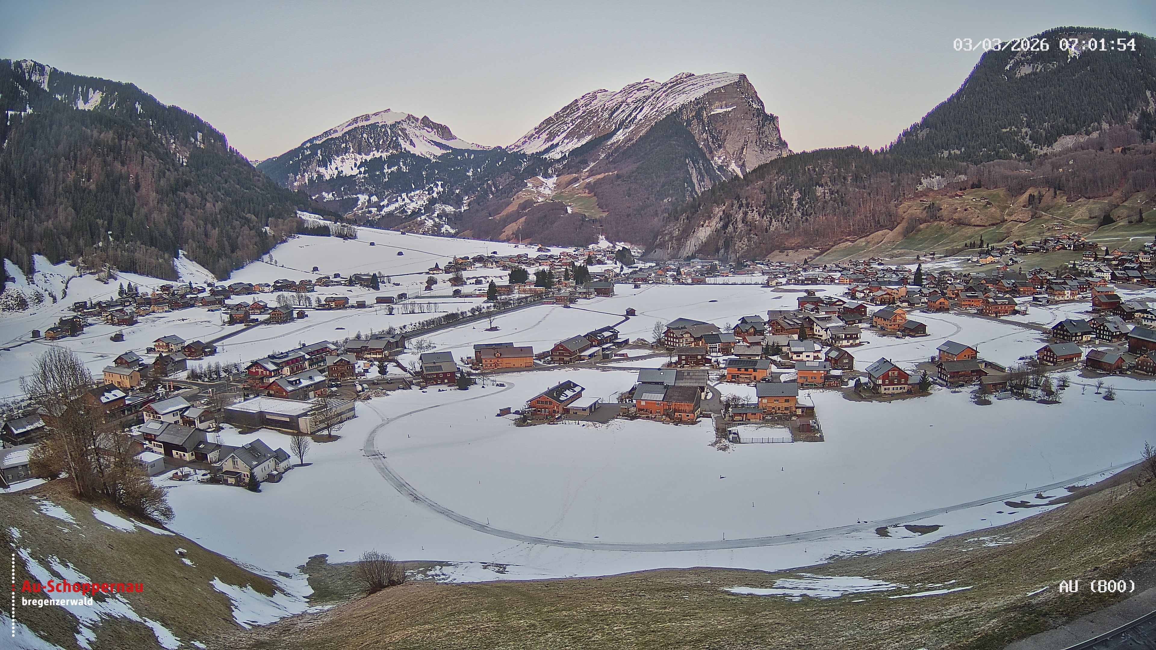 Archiv Foto Webcam Au bei Schoppernau