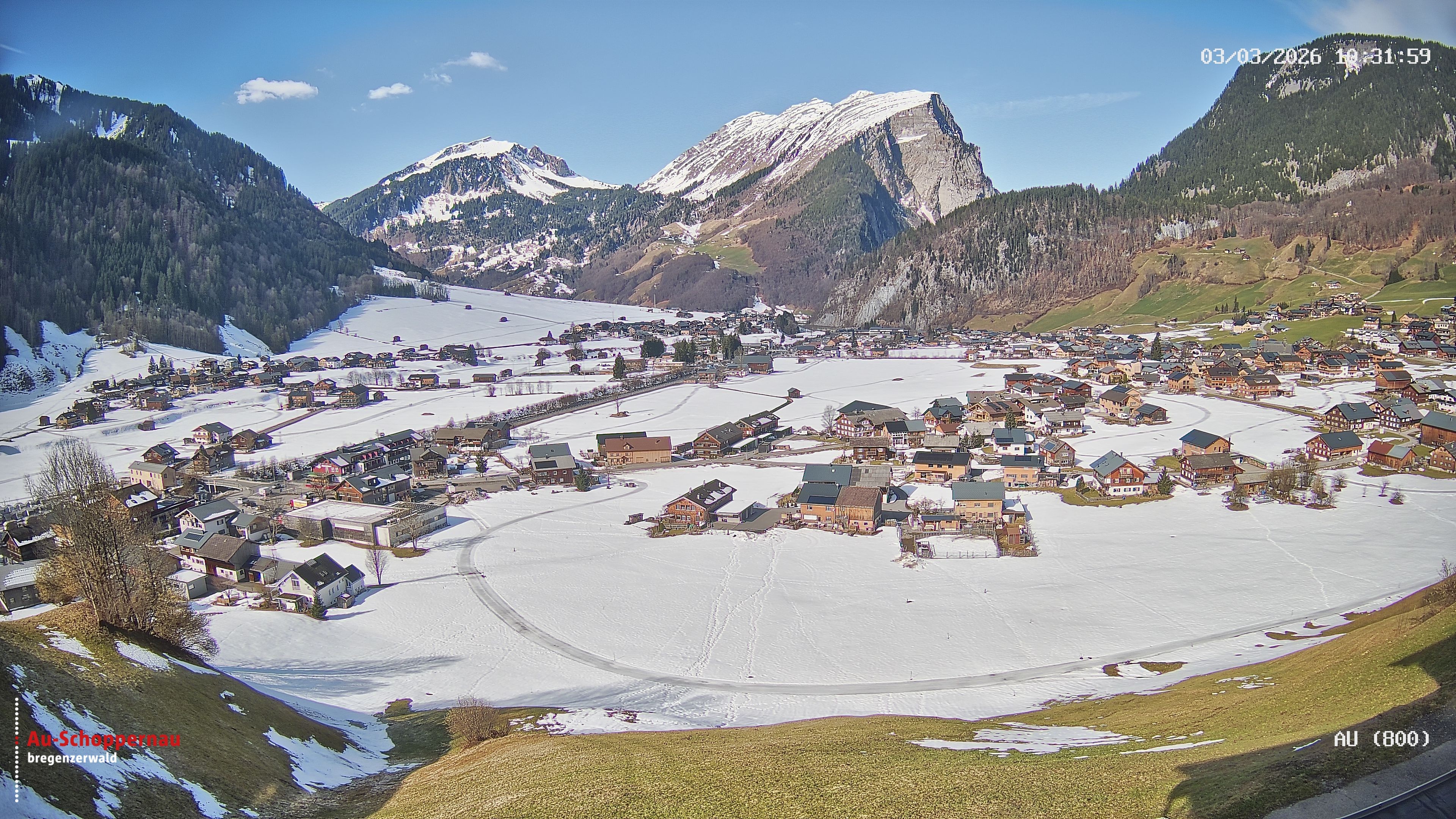 Archiv Foto Webcam Au bei Schoppernau