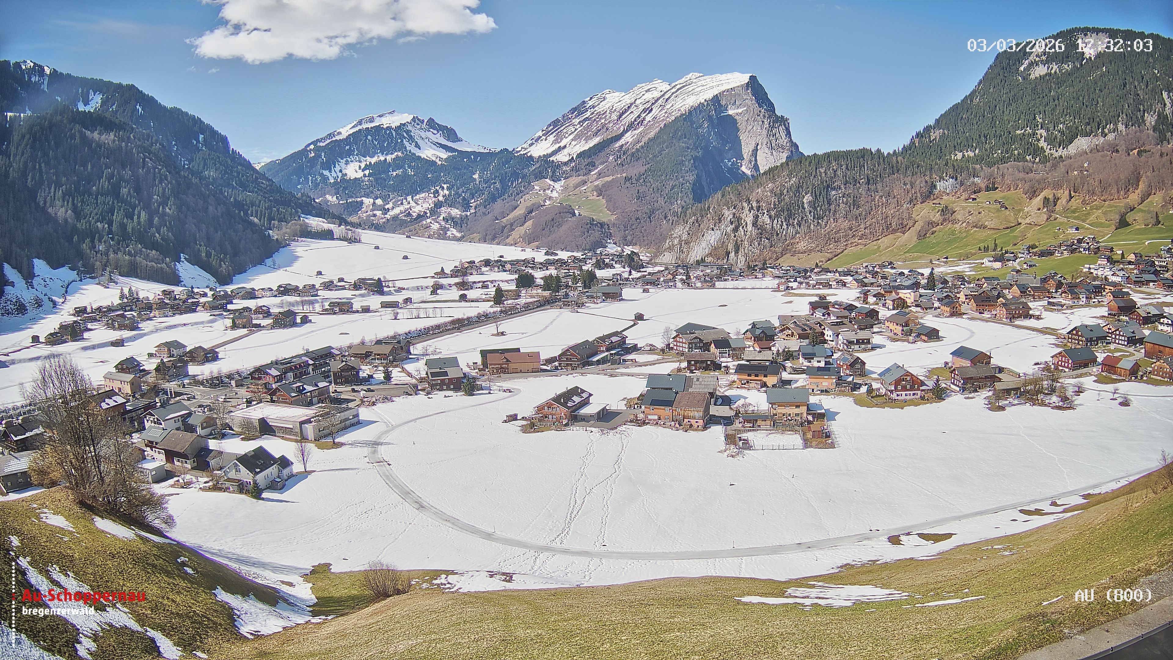 Archiv Foto Webcam Au bei Schoppernau