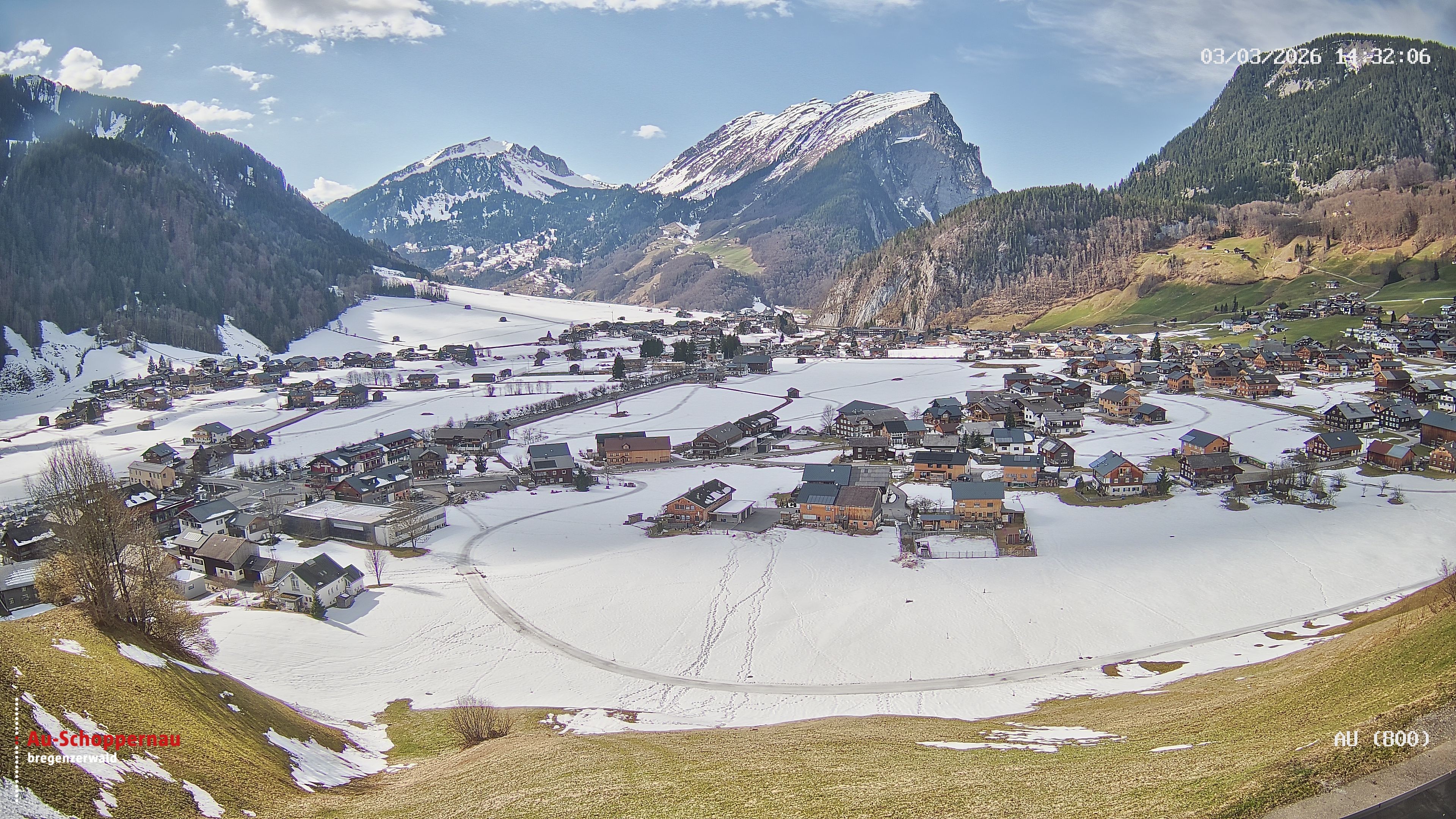 Archiv Foto Webcam Au bei Schoppernau