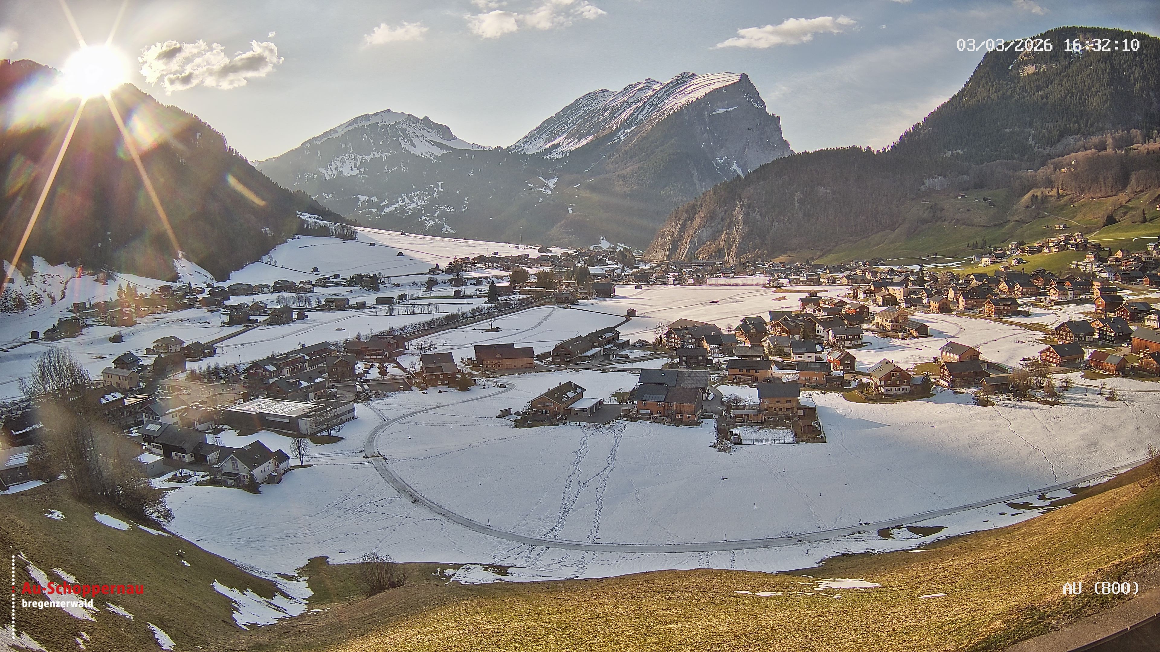 Archiv Foto Webcam Au bei Schoppernau