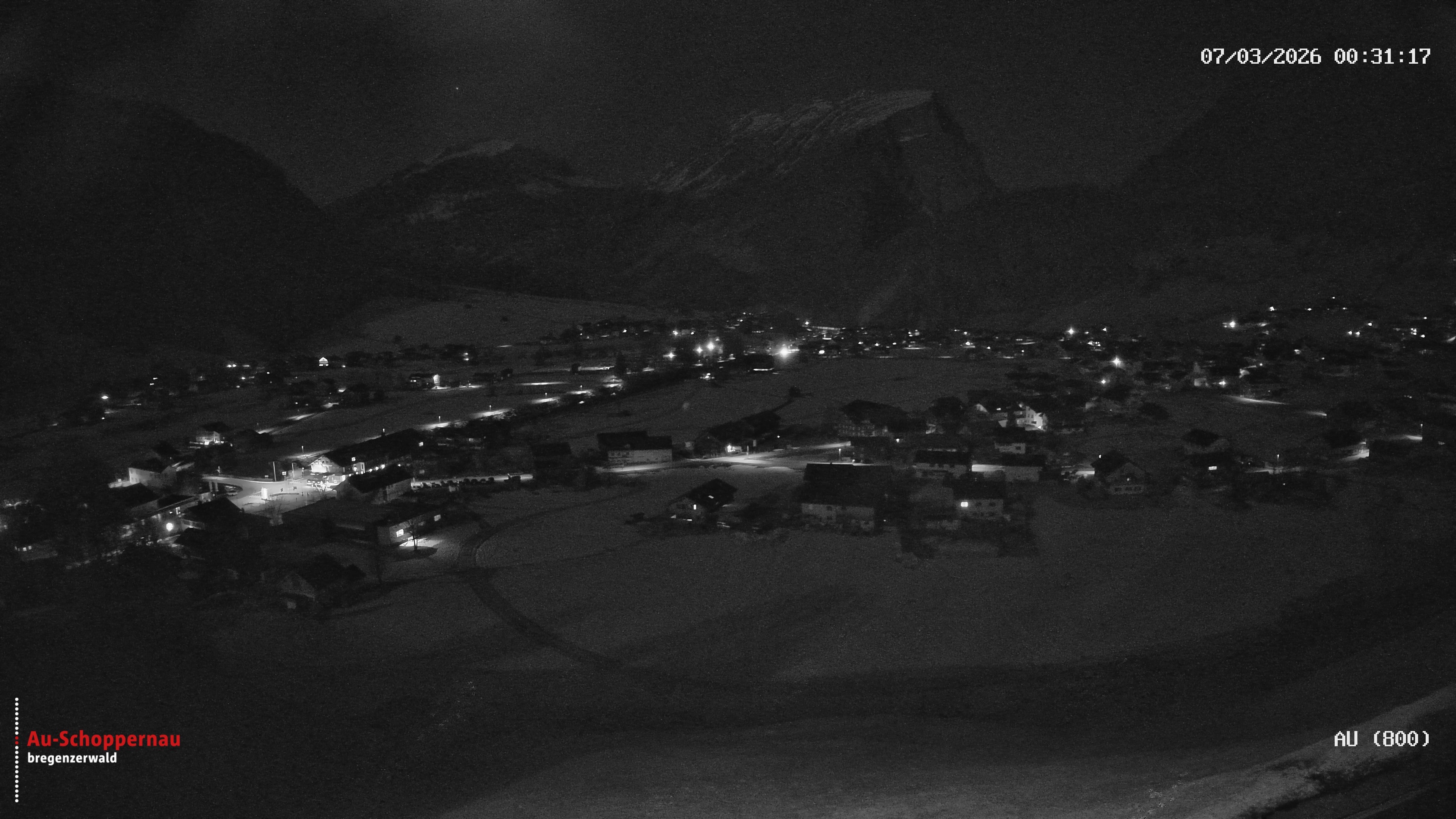 Archiv Foto Webcam Au bei Schoppernau