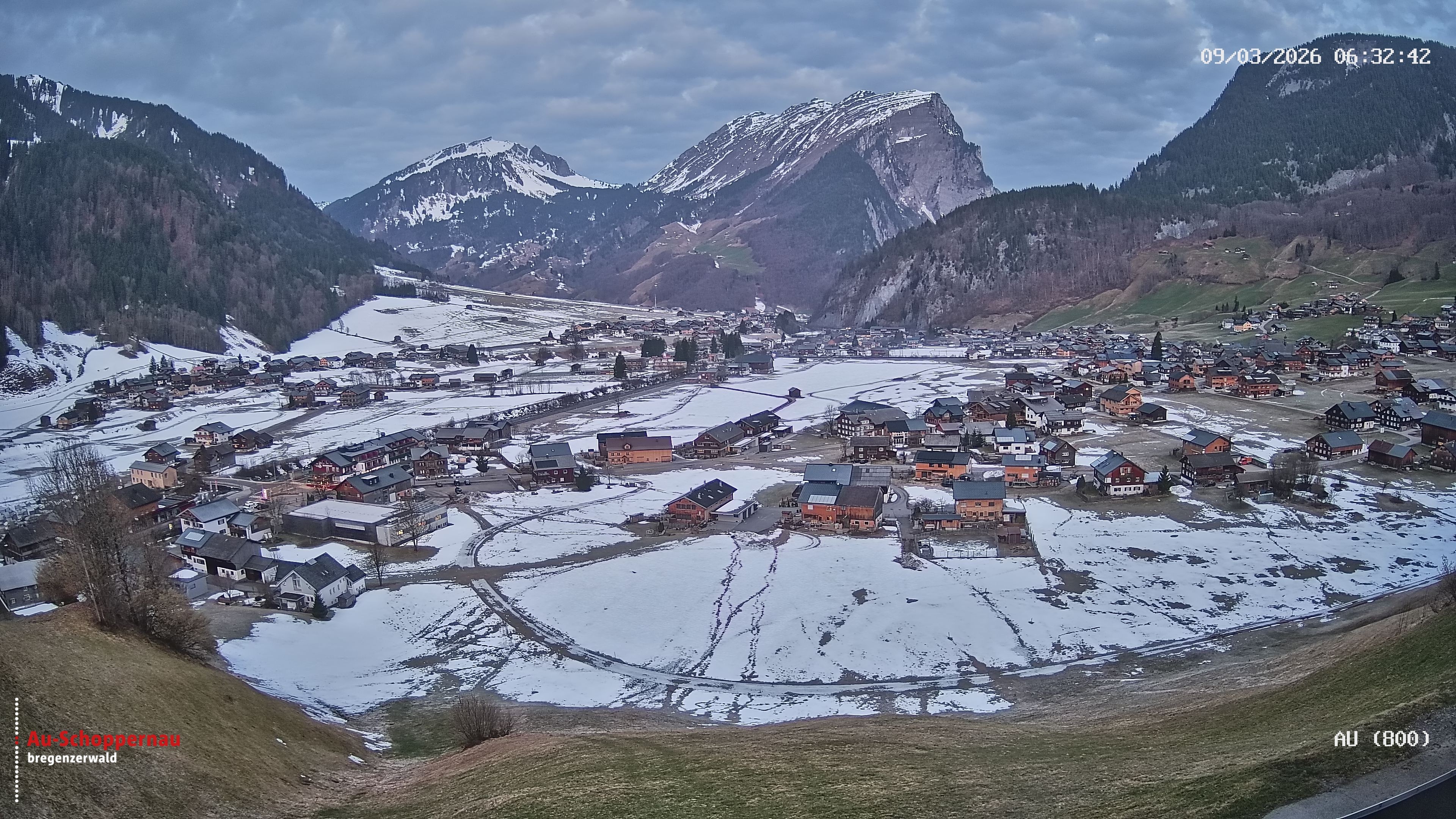 Archiv Foto Webcam Au bei Schoppernau