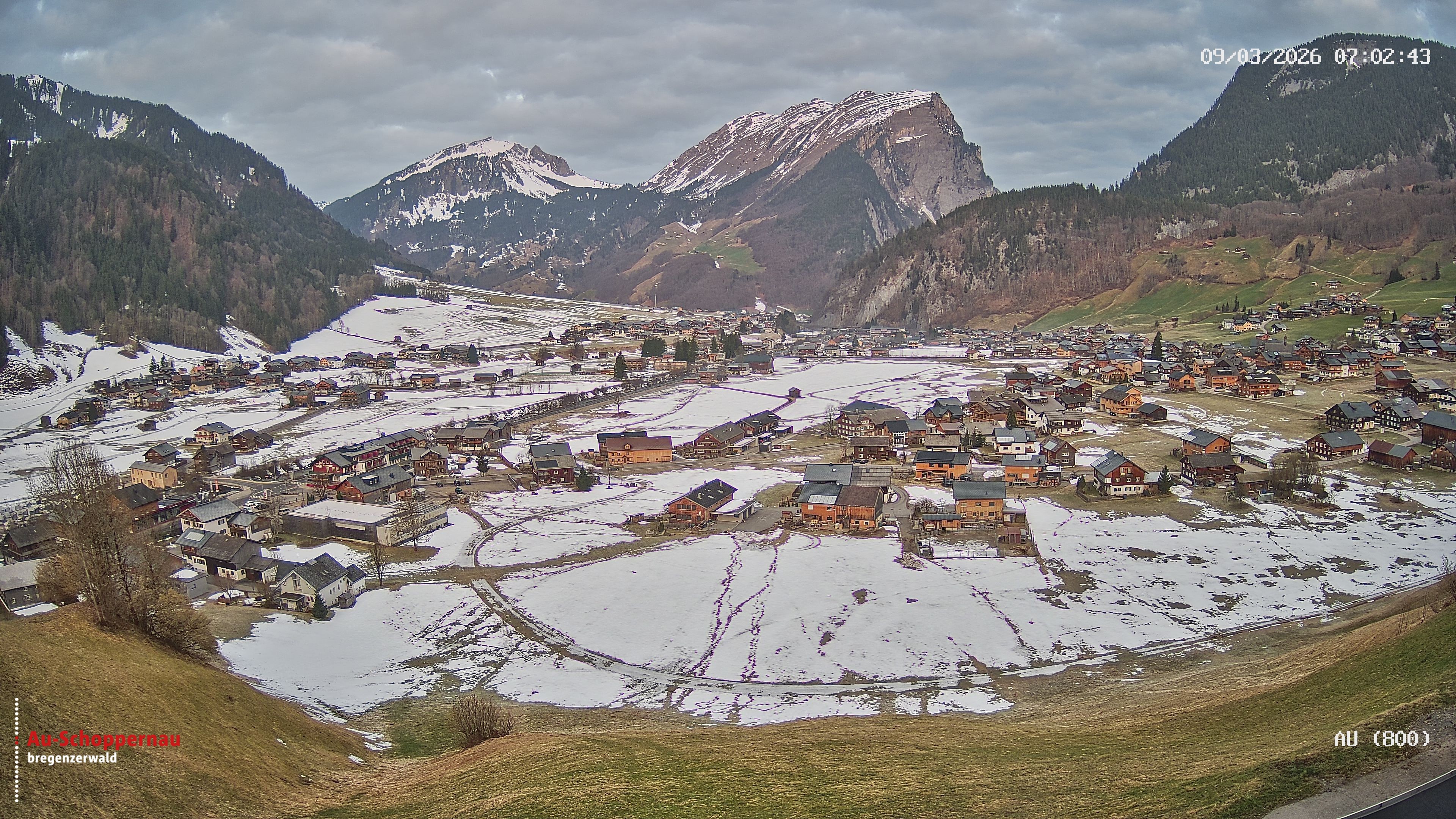 Archiv Foto Webcam Au bei Schoppernau