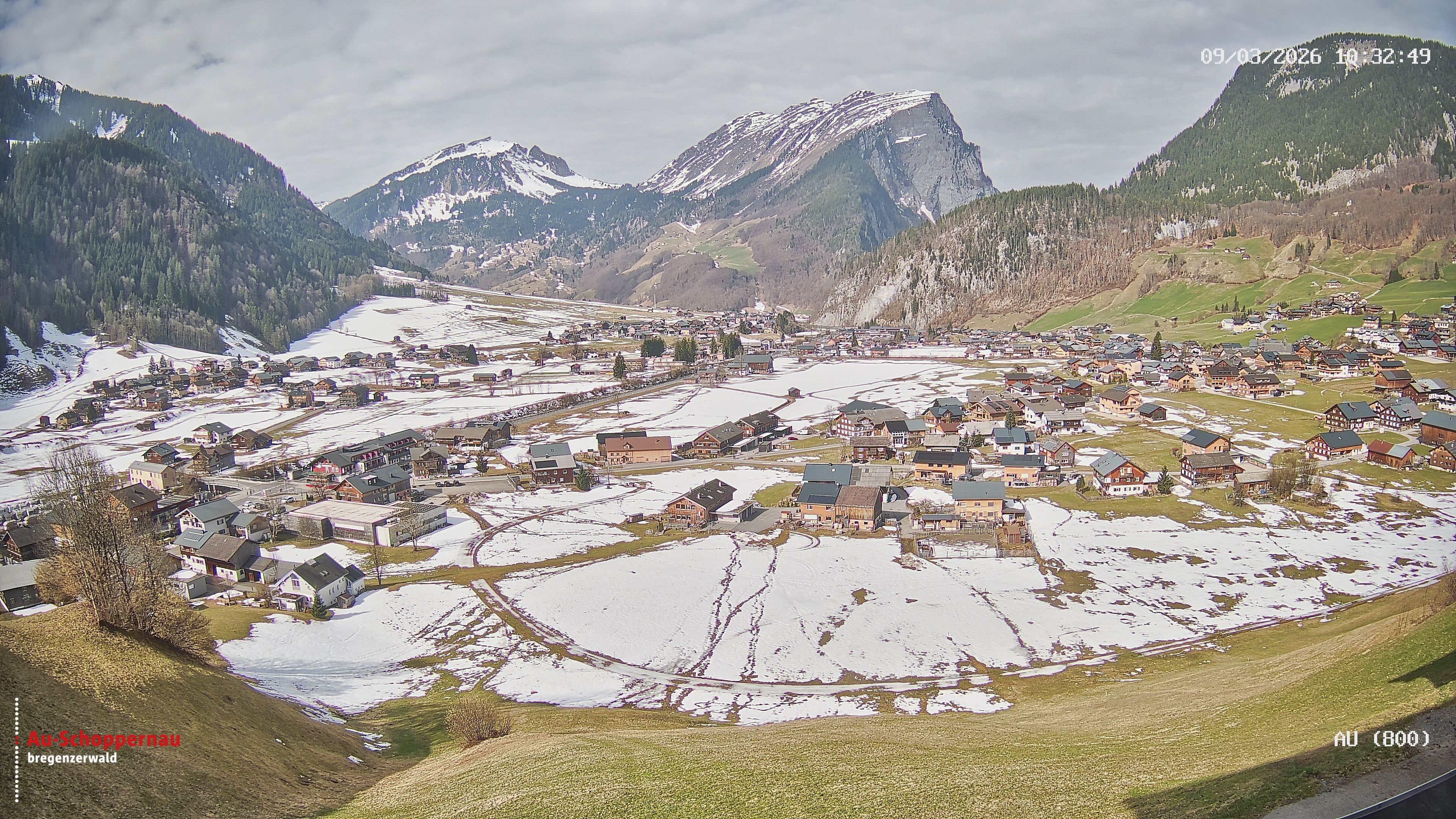 Archiv Foto Webcam Au bei Schoppernau