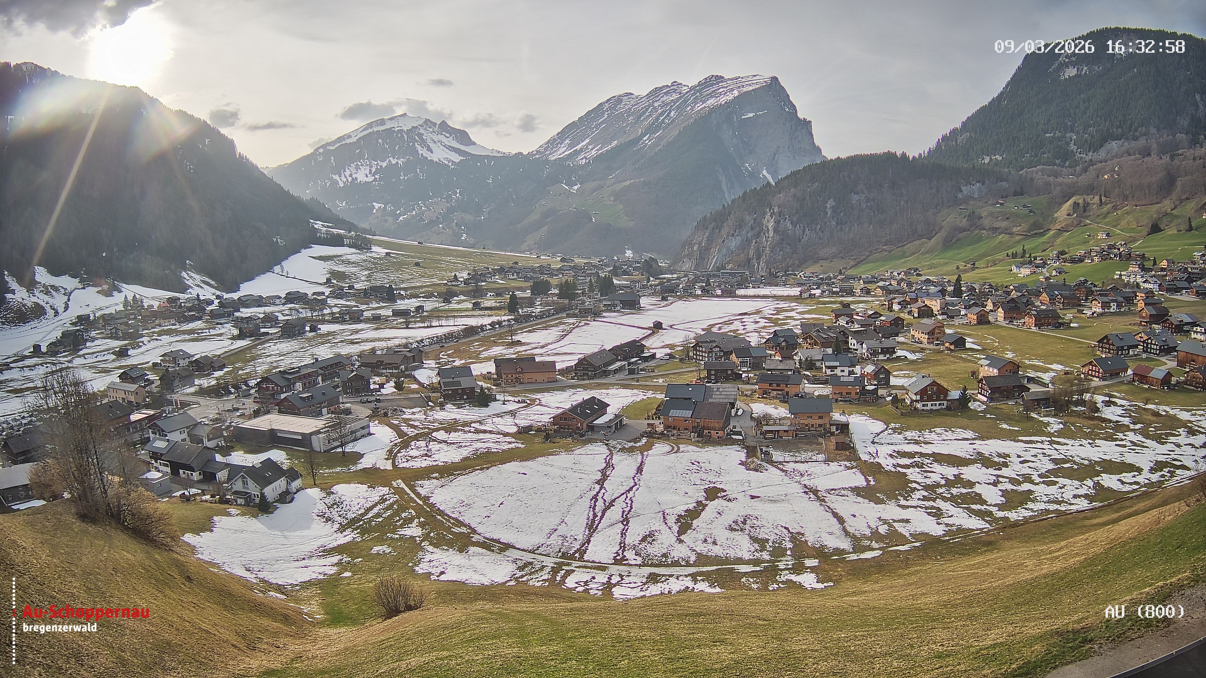Archiv Foto Webcam Au bei Schoppernau