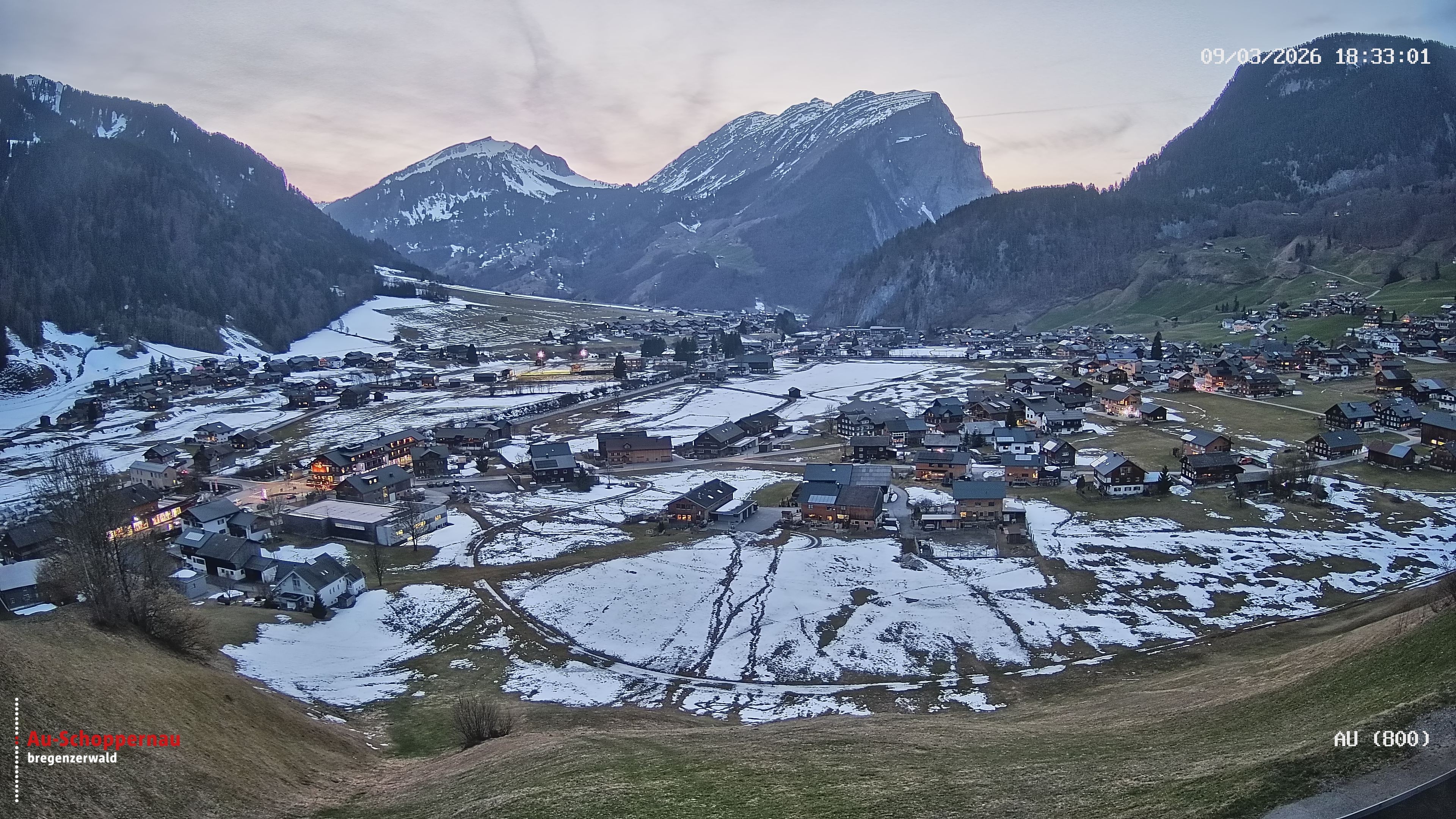 Archiv Foto Webcam Au bei Schoppernau