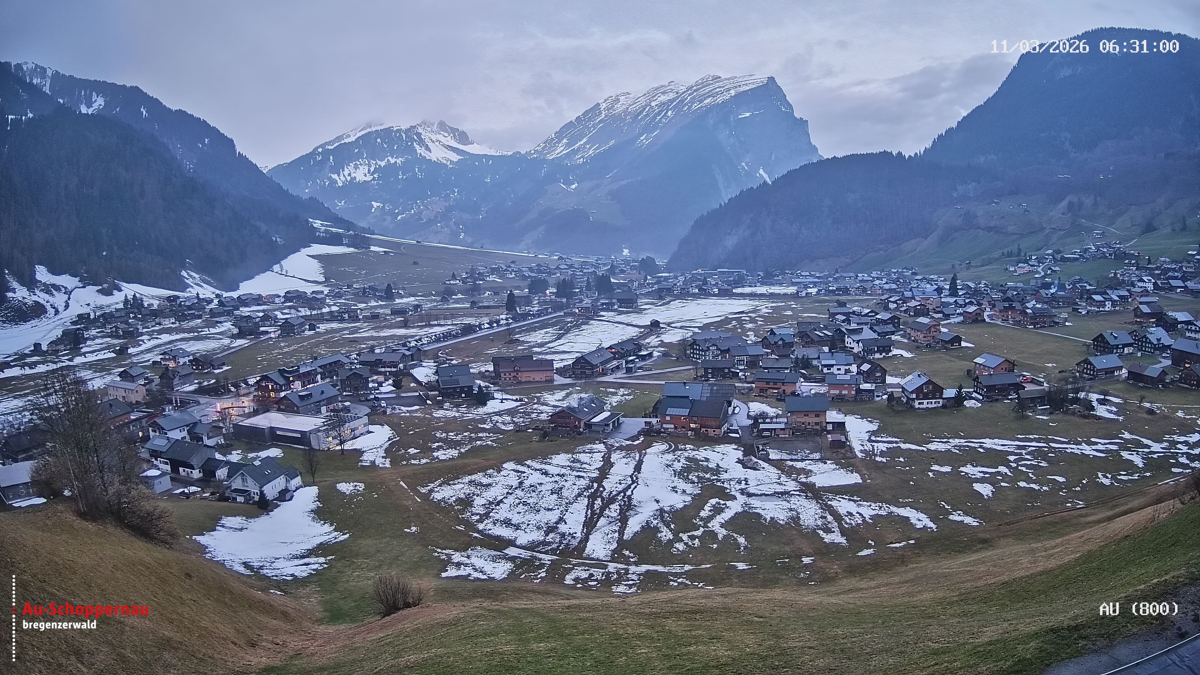 Archiv Foto Webcam Au bei Schoppernau