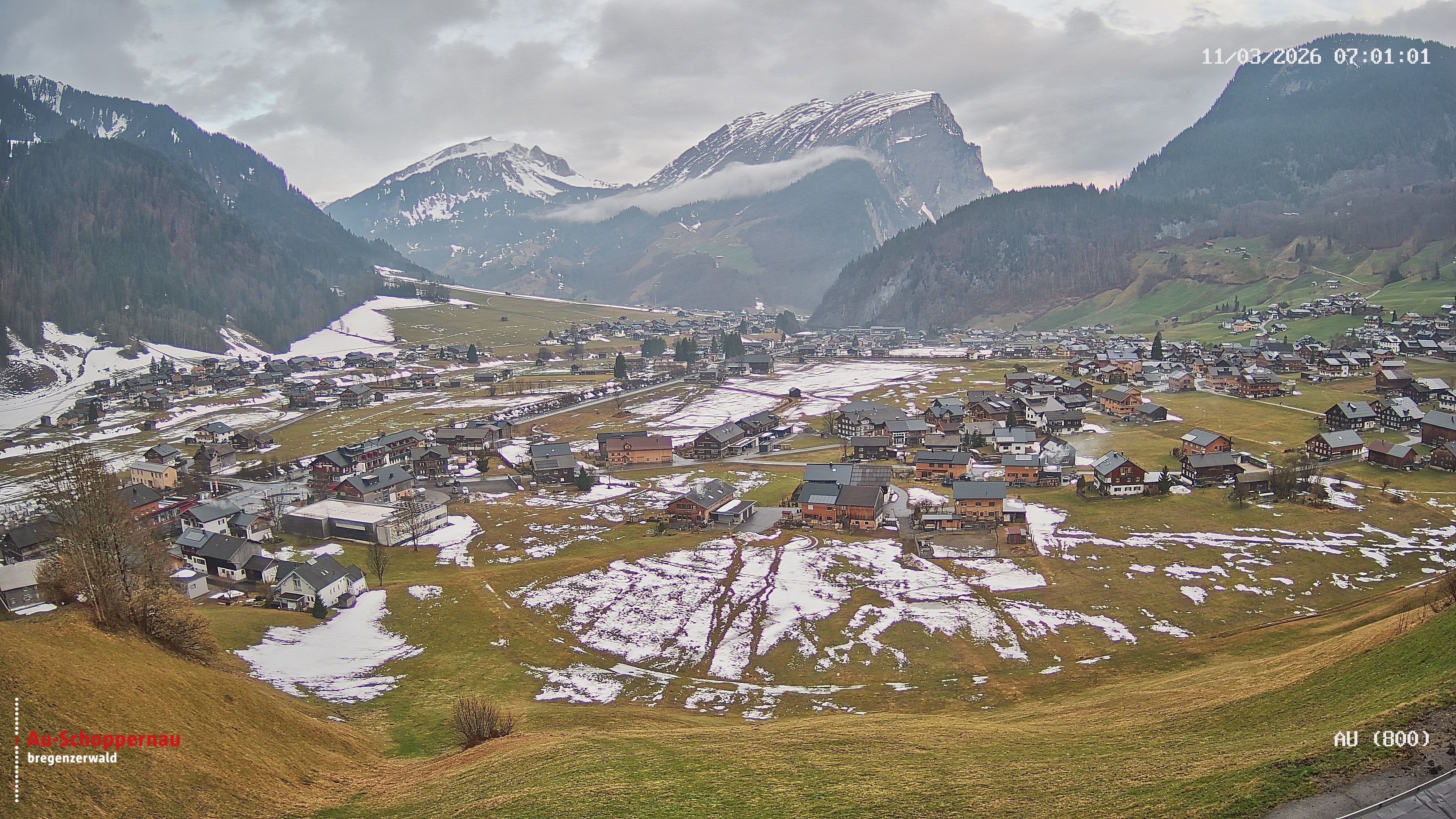 Archiv Foto Webcam Au bei Schoppernau