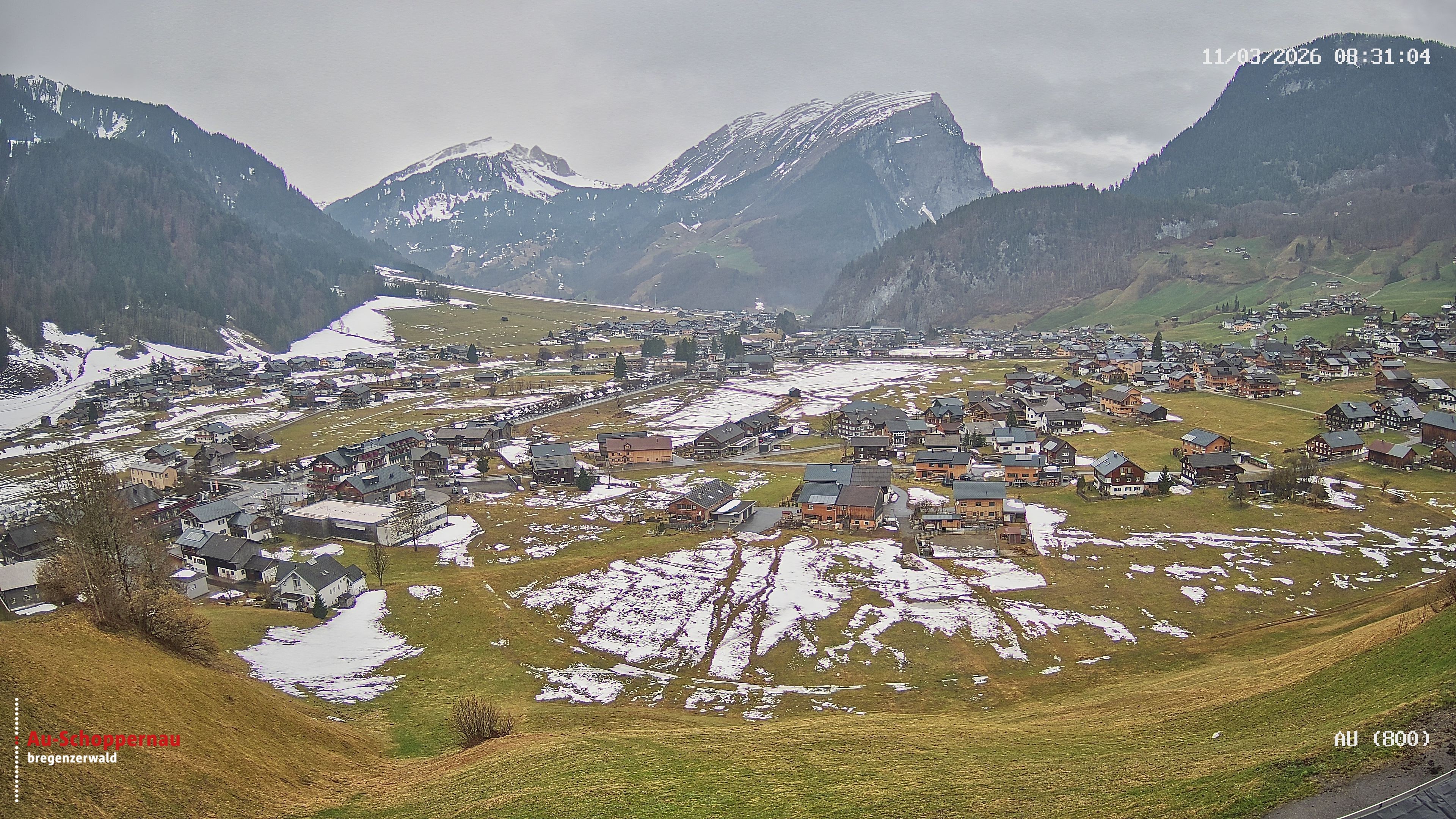 Archiv Foto Webcam Au bei Schoppernau