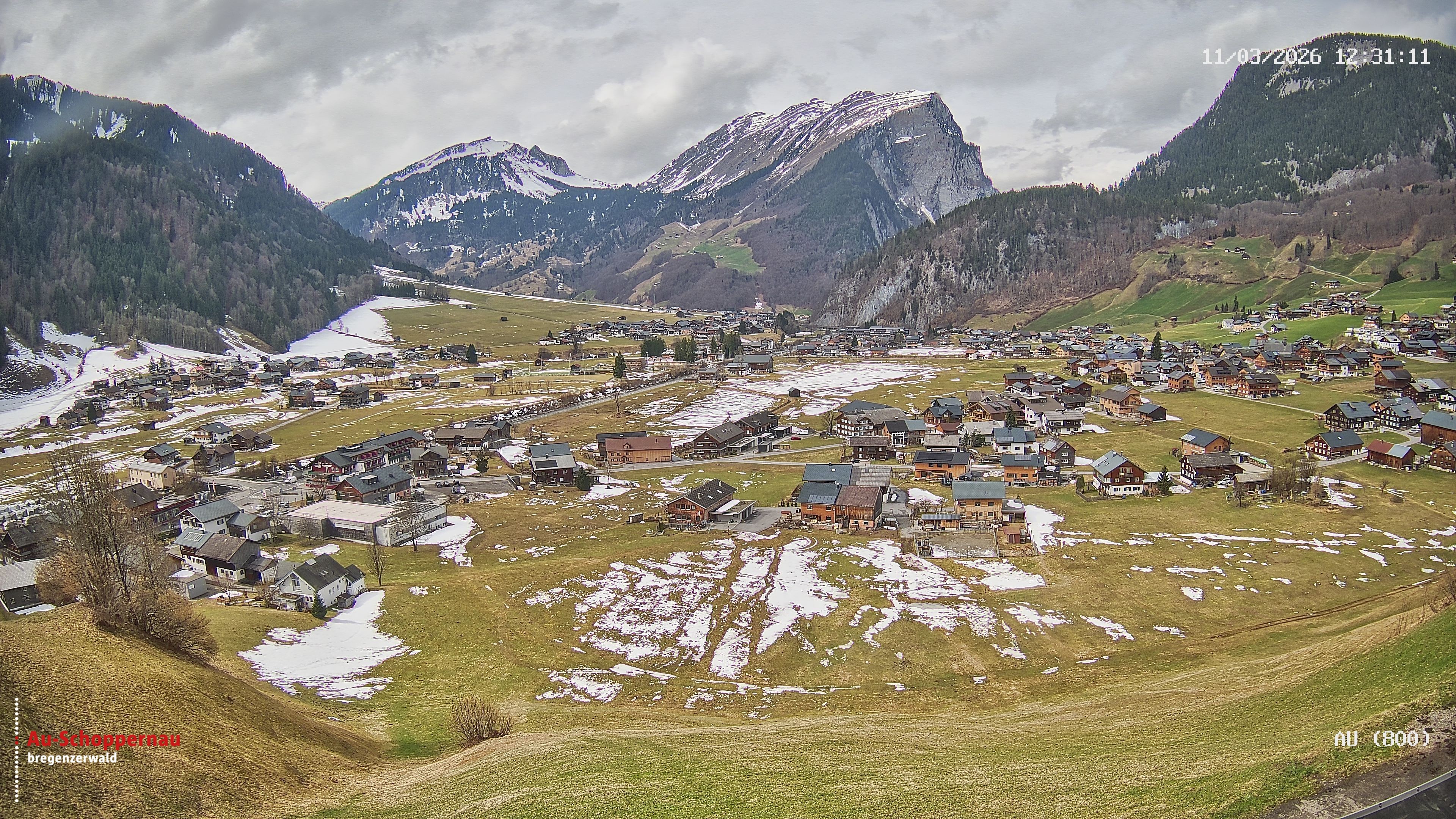 Archiv Foto Webcam Au bei Schoppernau