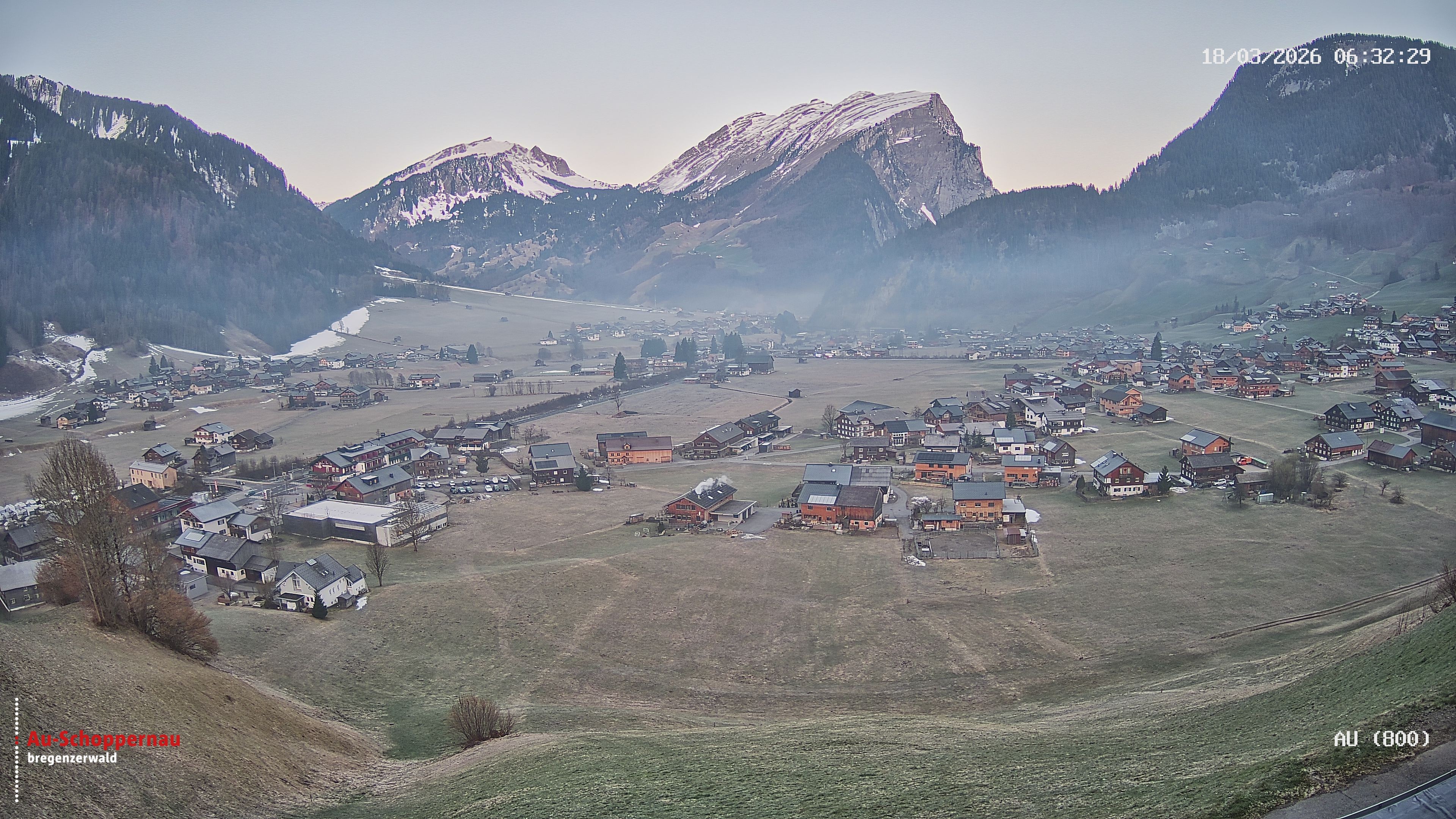 Archived image Webcam Au near Schoppernau