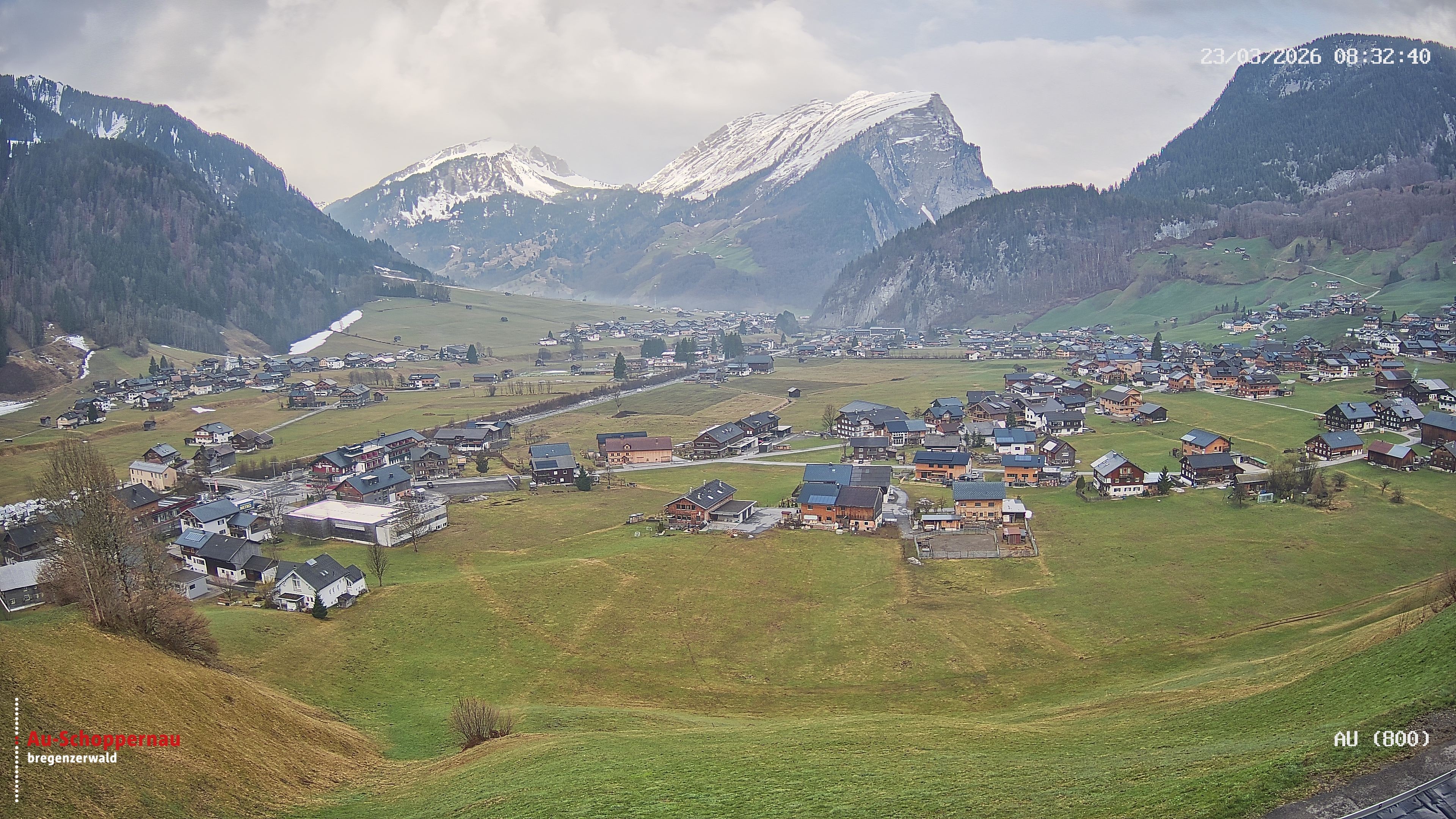 Archiv Foto Webcam Au bei Schoppernau