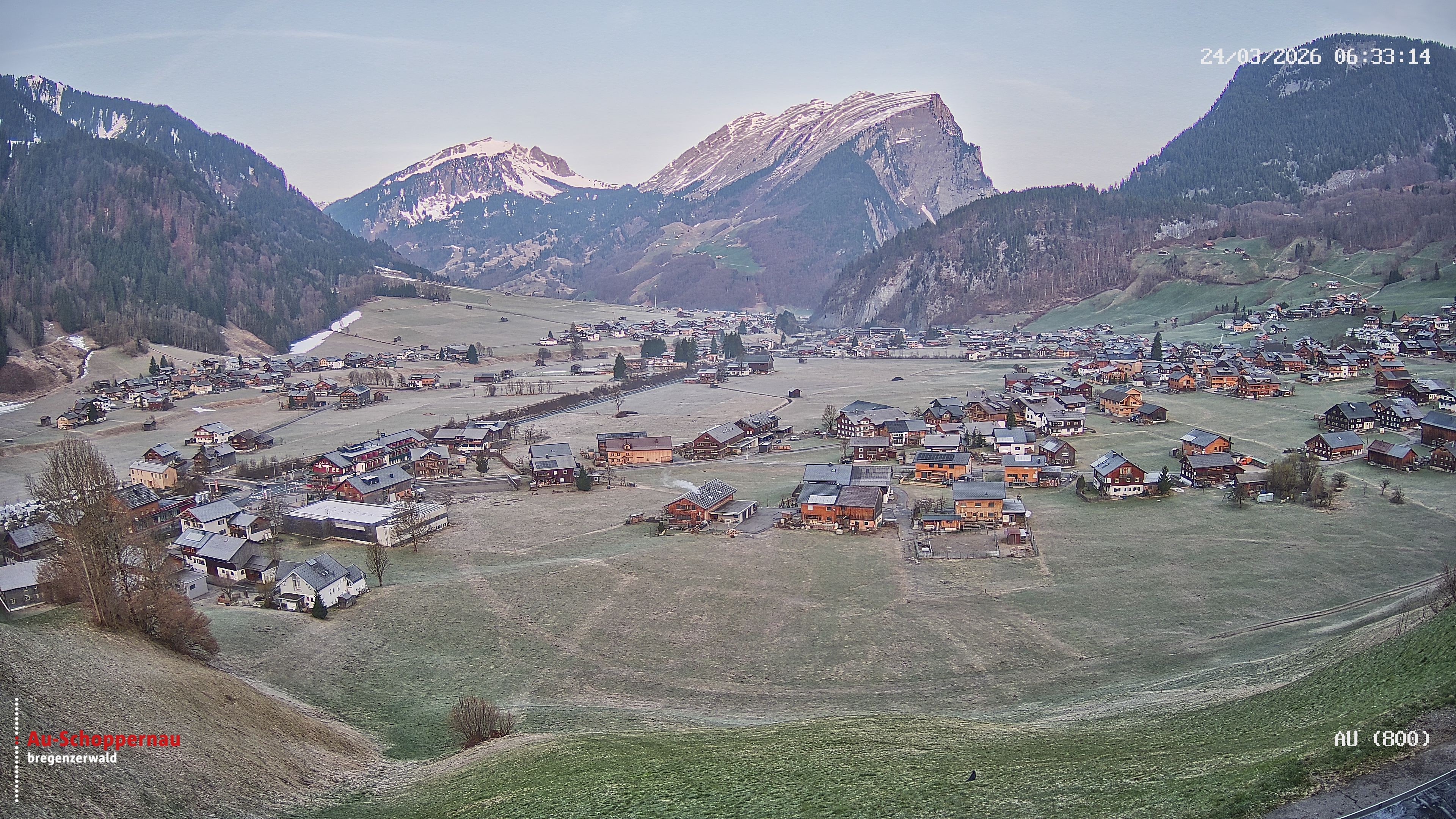 Archiv Foto Webcam Au bei Schoppernau