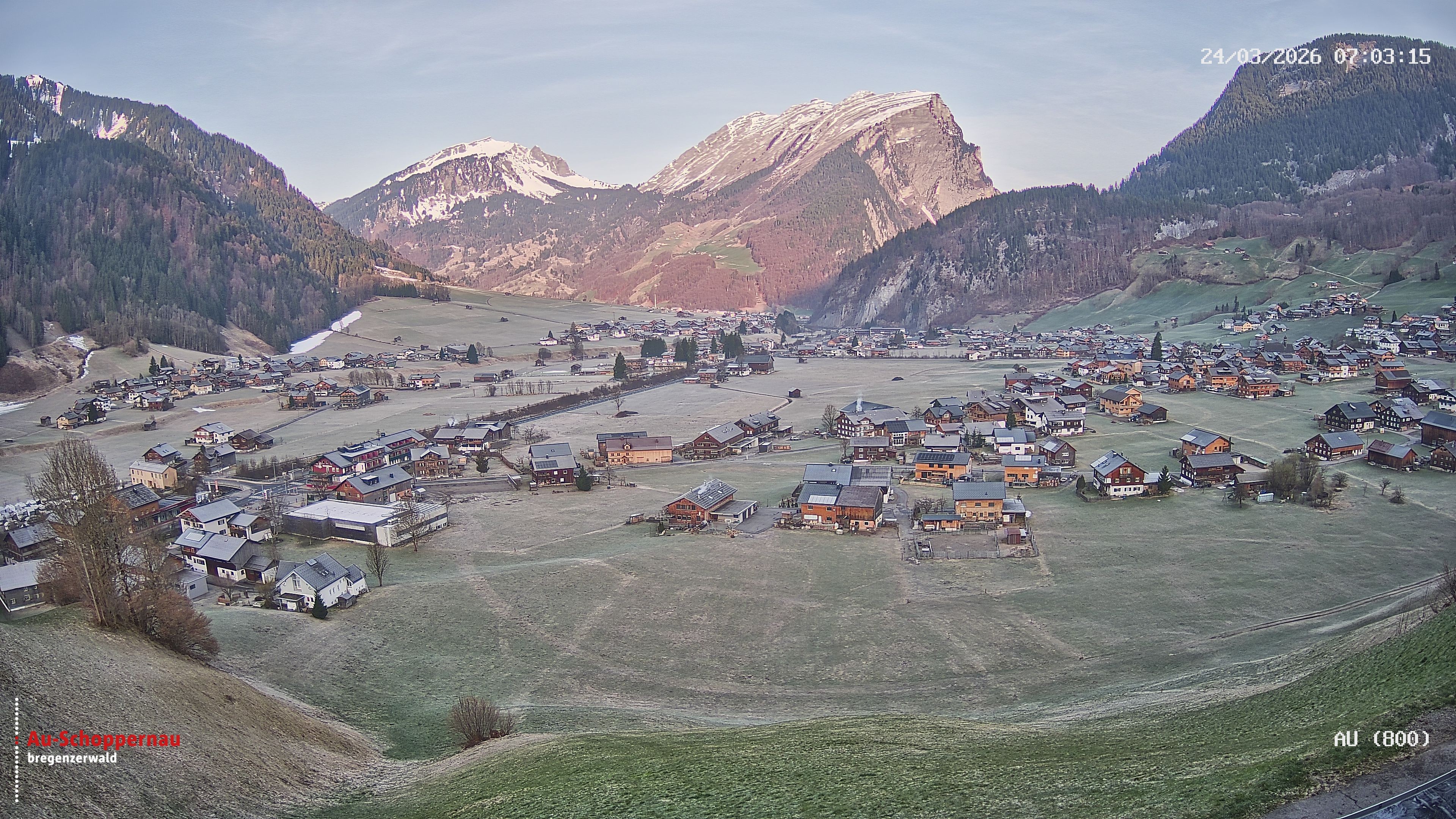 Archiv Foto Webcam Au bei Schoppernau
