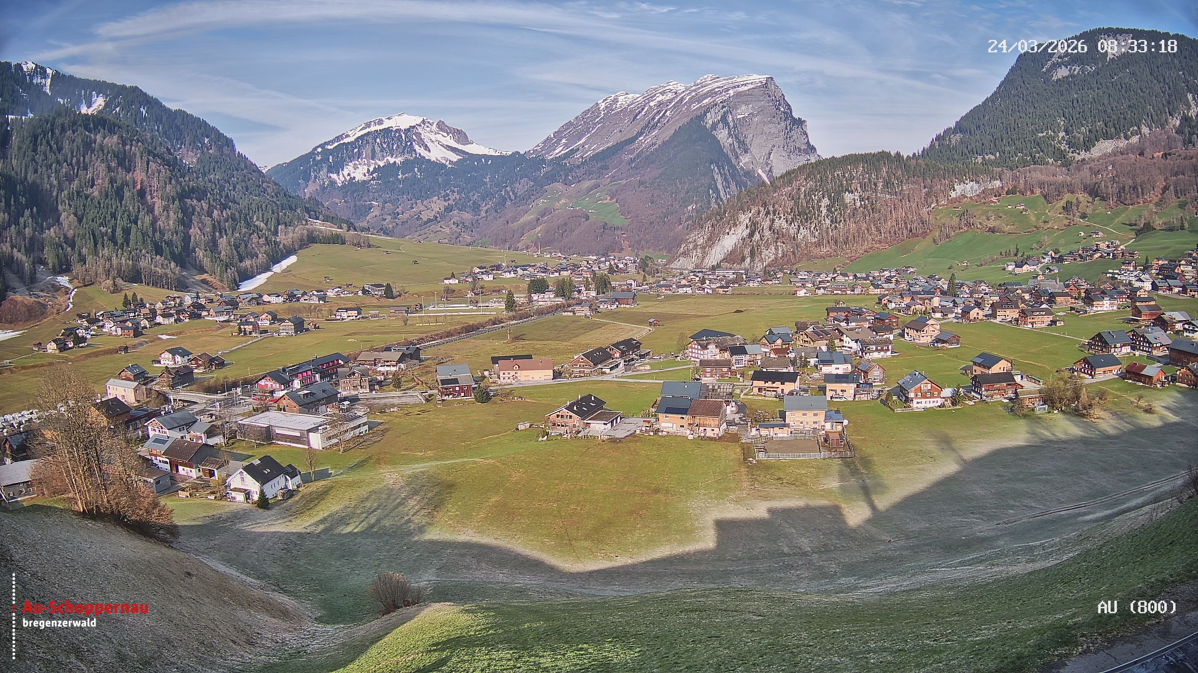 Archiv Foto Webcam Au bei Schoppernau
