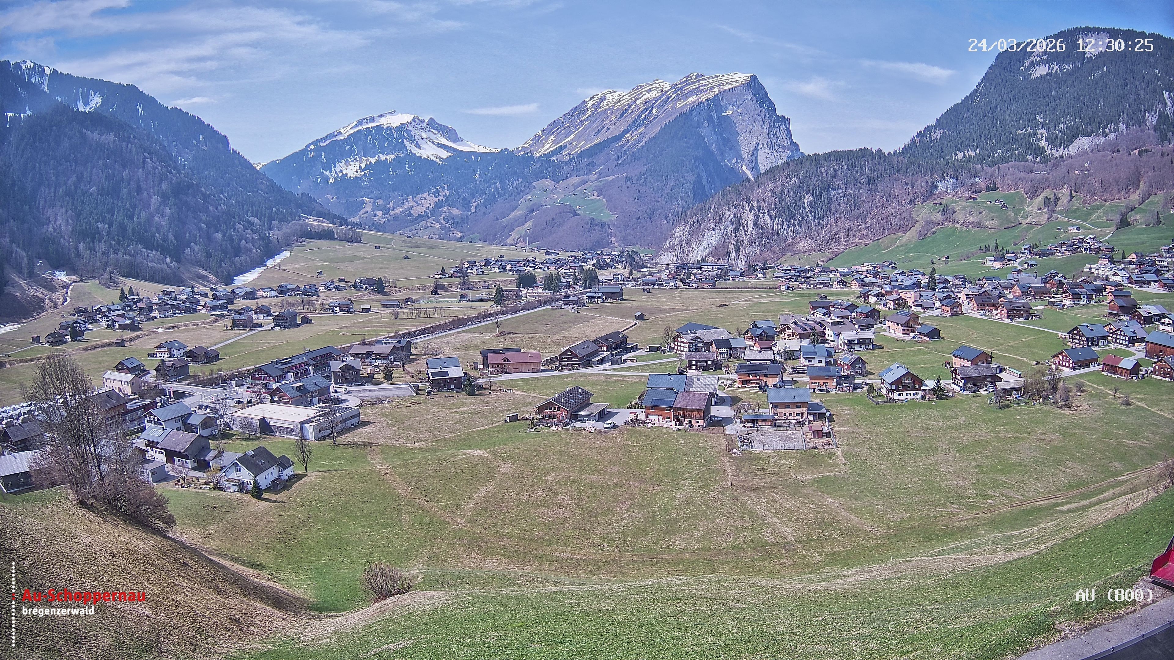 Archiv Foto Webcam Au bei Schoppernau