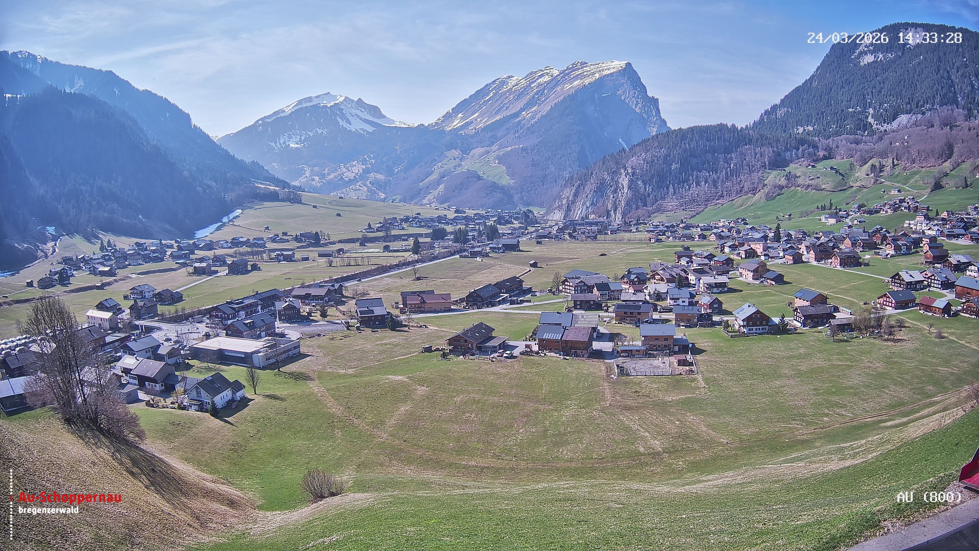 Archiv Foto Webcam Au bei Schoppernau