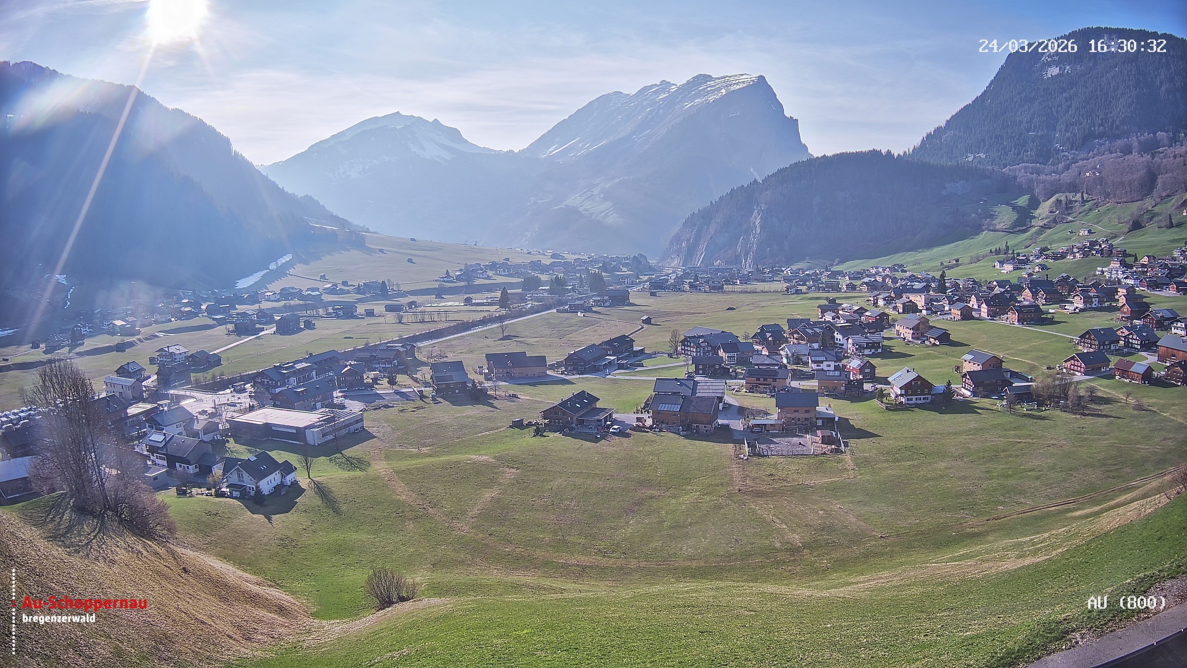 Archiv Foto Webcam Au bei Schoppernau